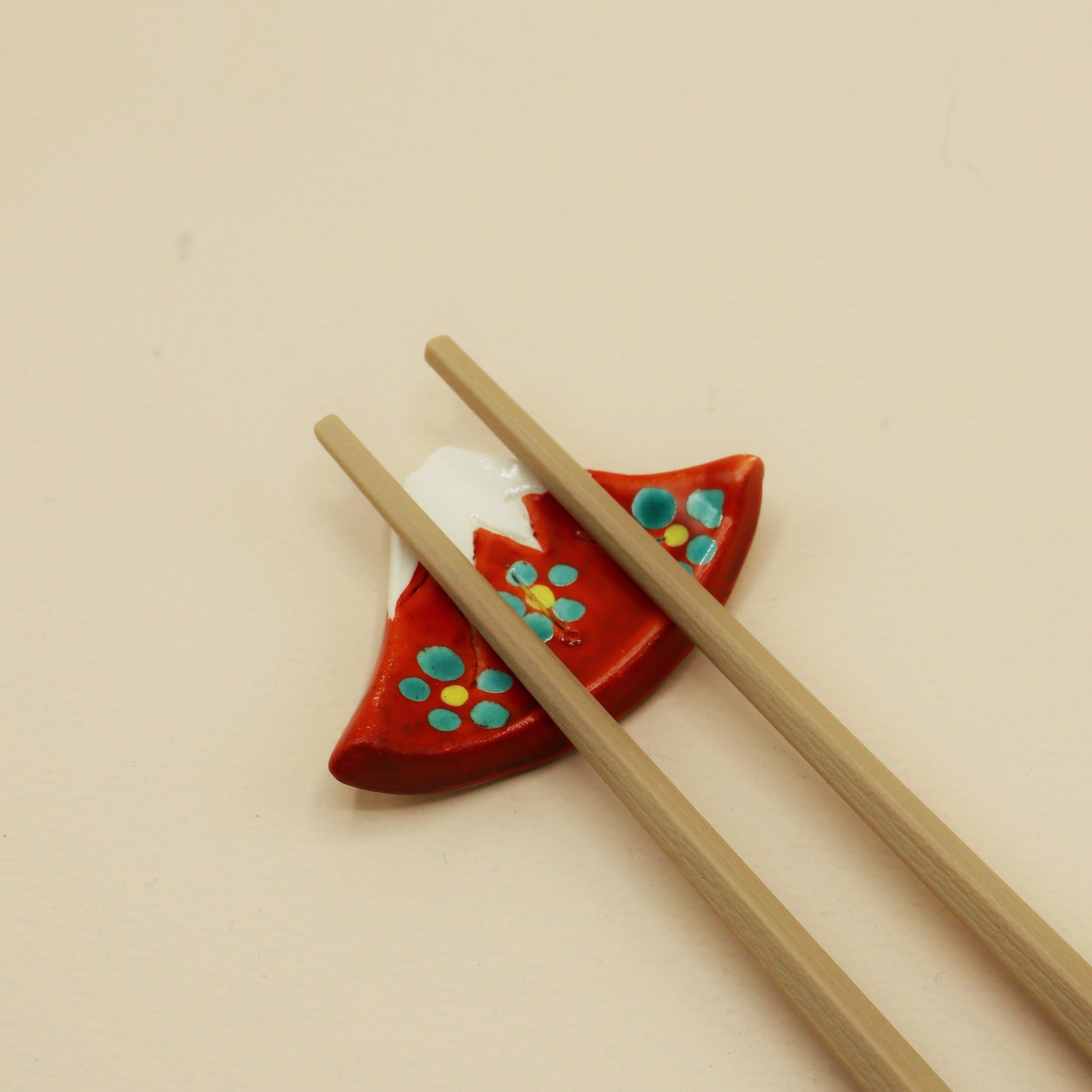 Chopstick holder - Mount Fuji red