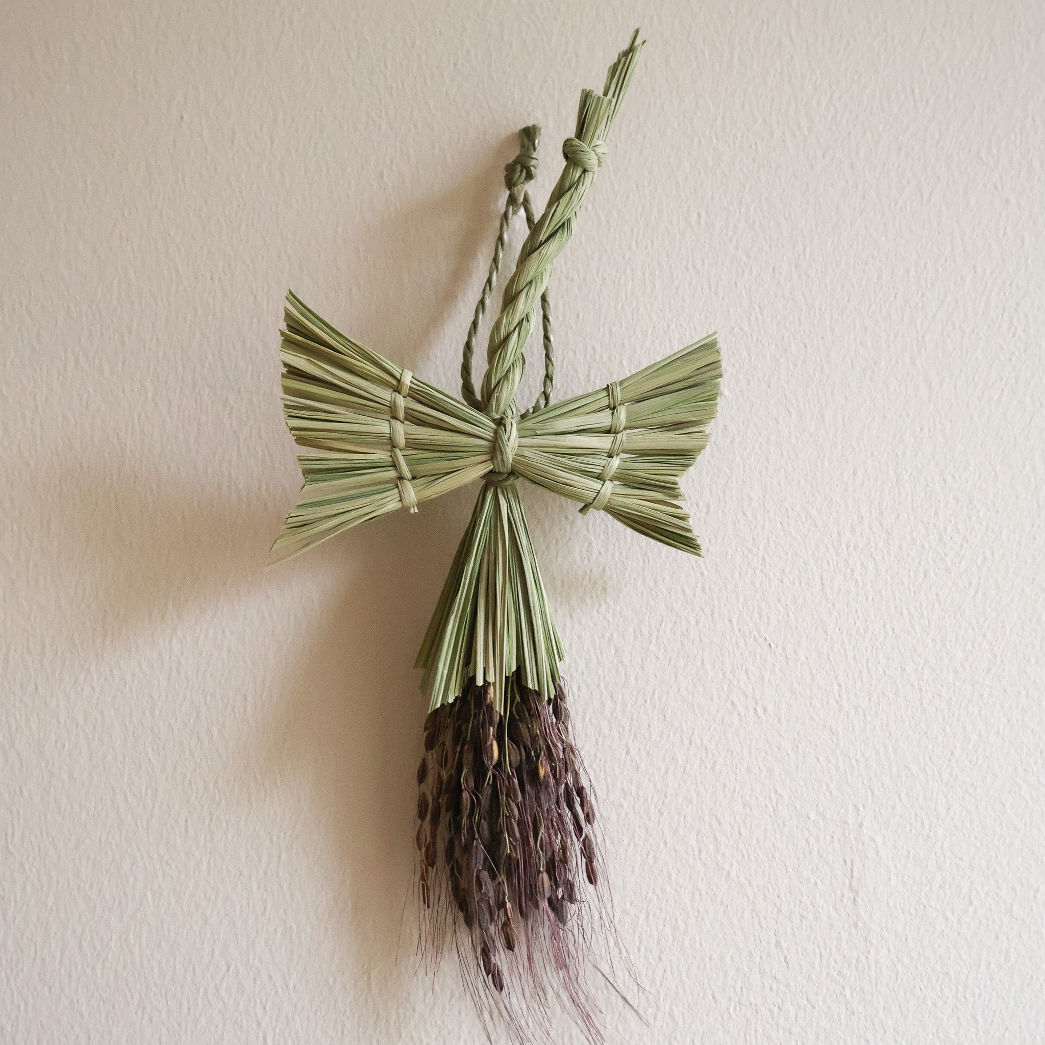 Japansk vægdekoration i risstrå