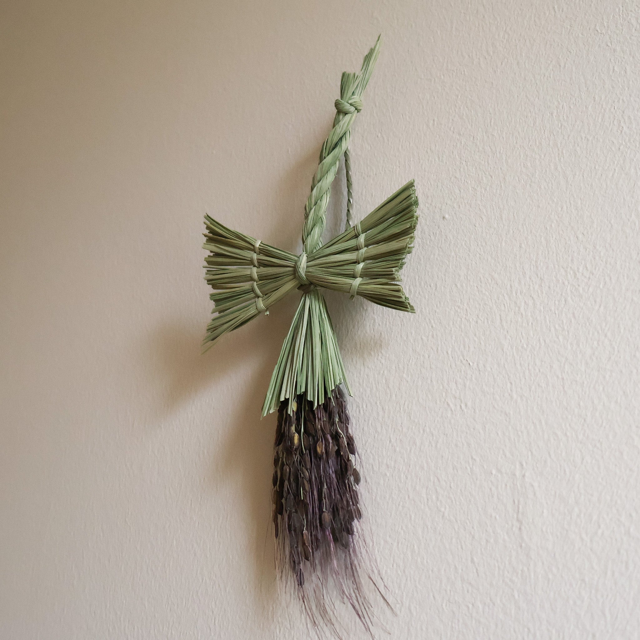 Japansk vægdekoration i risstrå