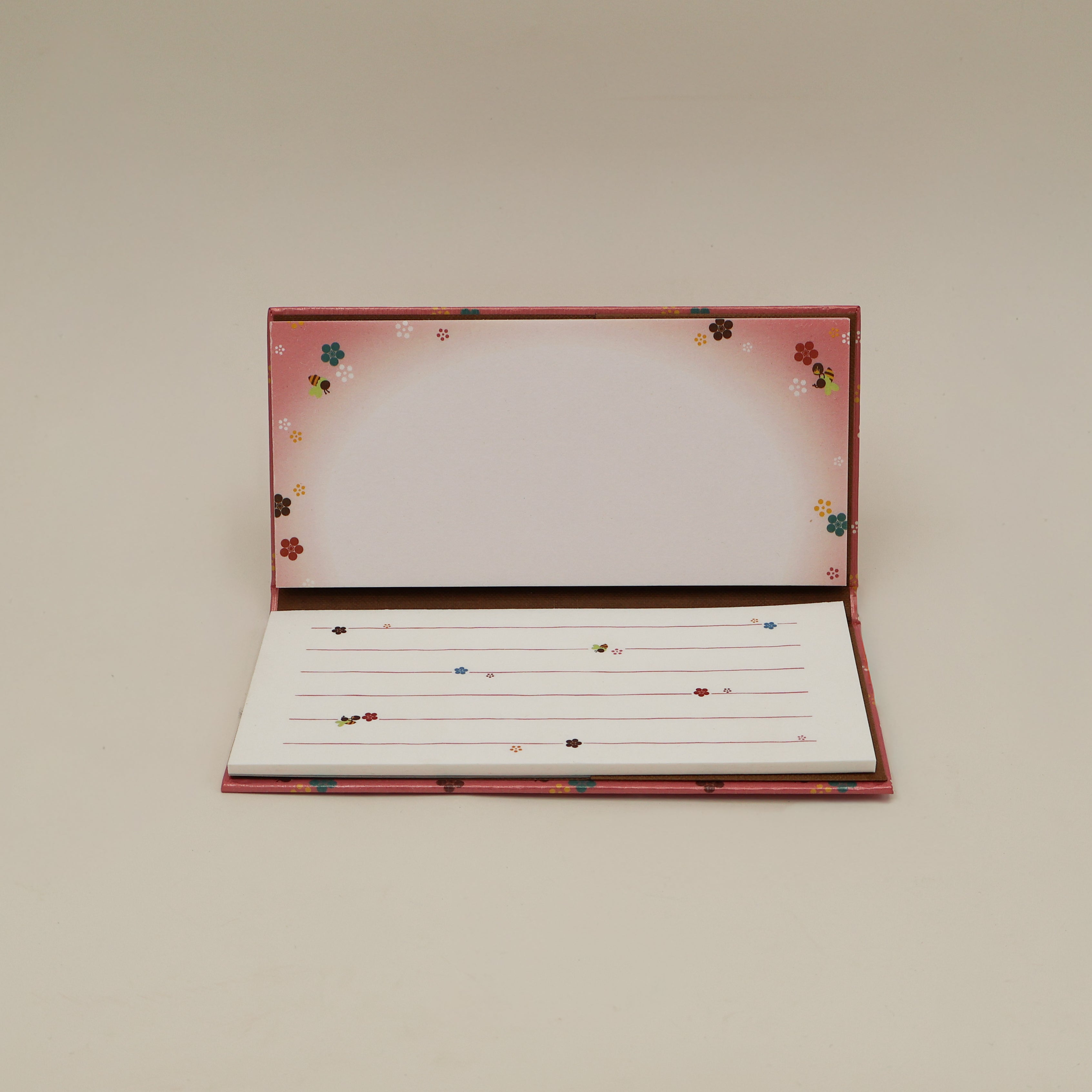 Japansk notesbog med blomster og kaniner (hard cover)