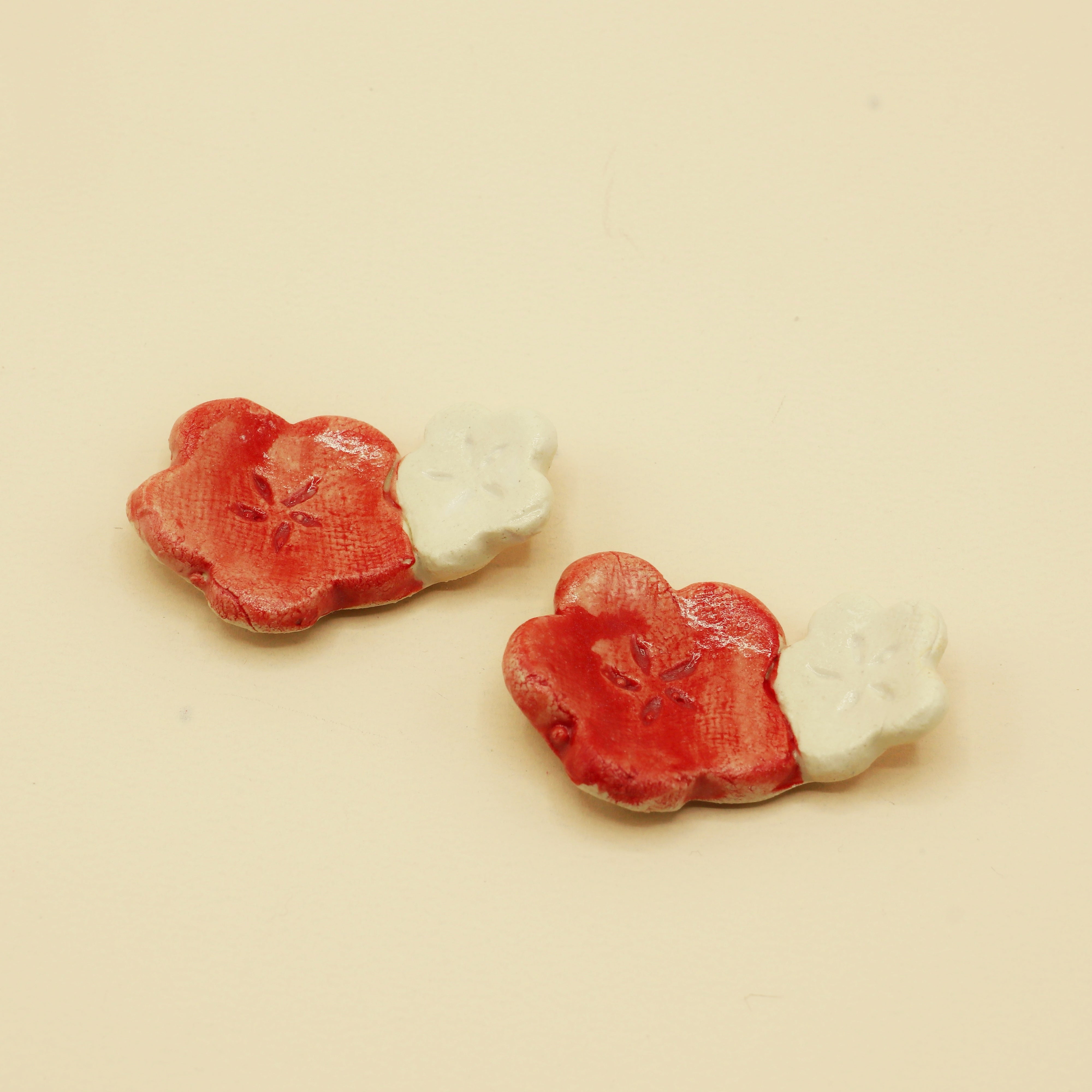 Chopstick holder - White and pink cherry blossom