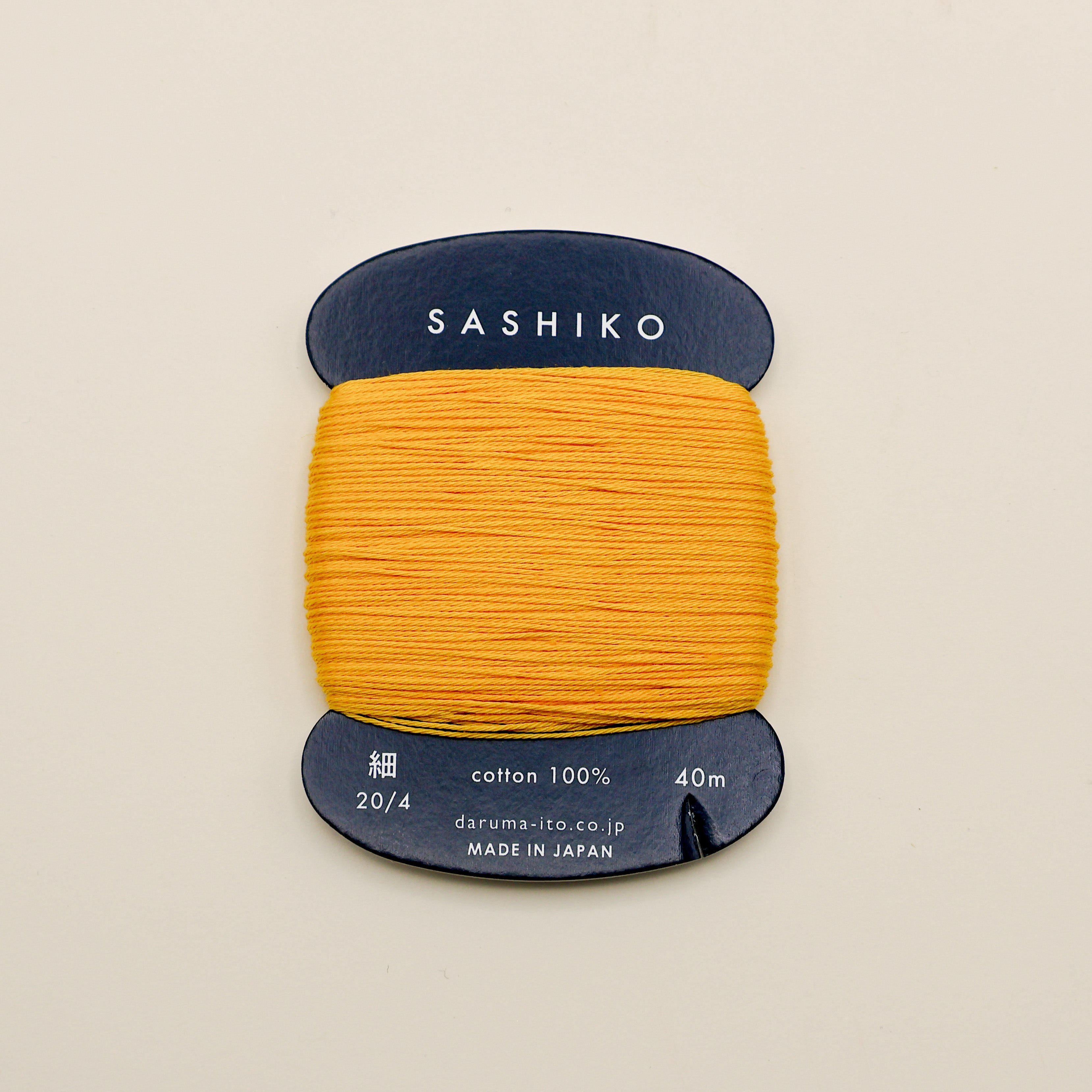 Sashiko tråd fra Daruma - Varm gul / 204