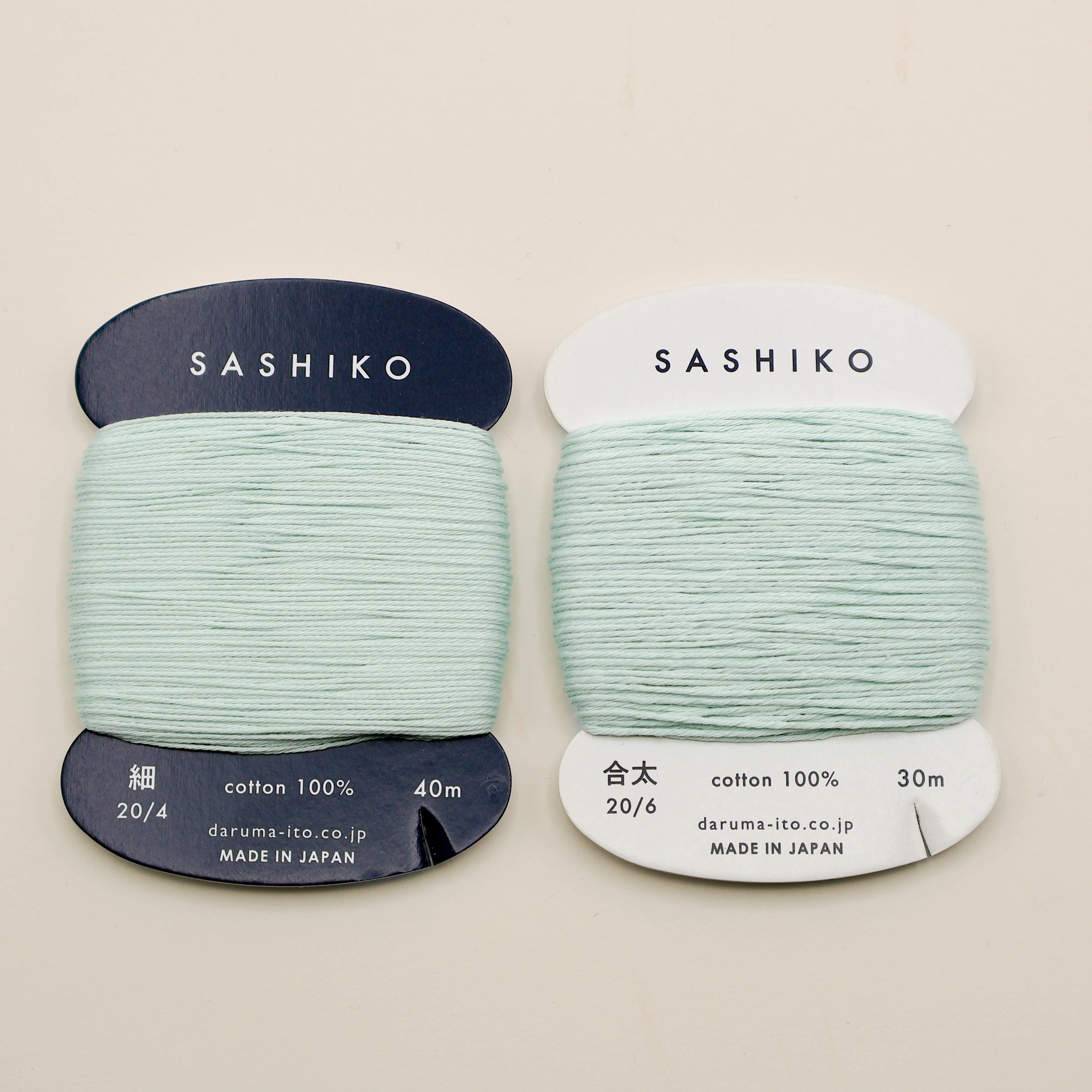 Sashiko tråd fra Daruma - Mint / 206