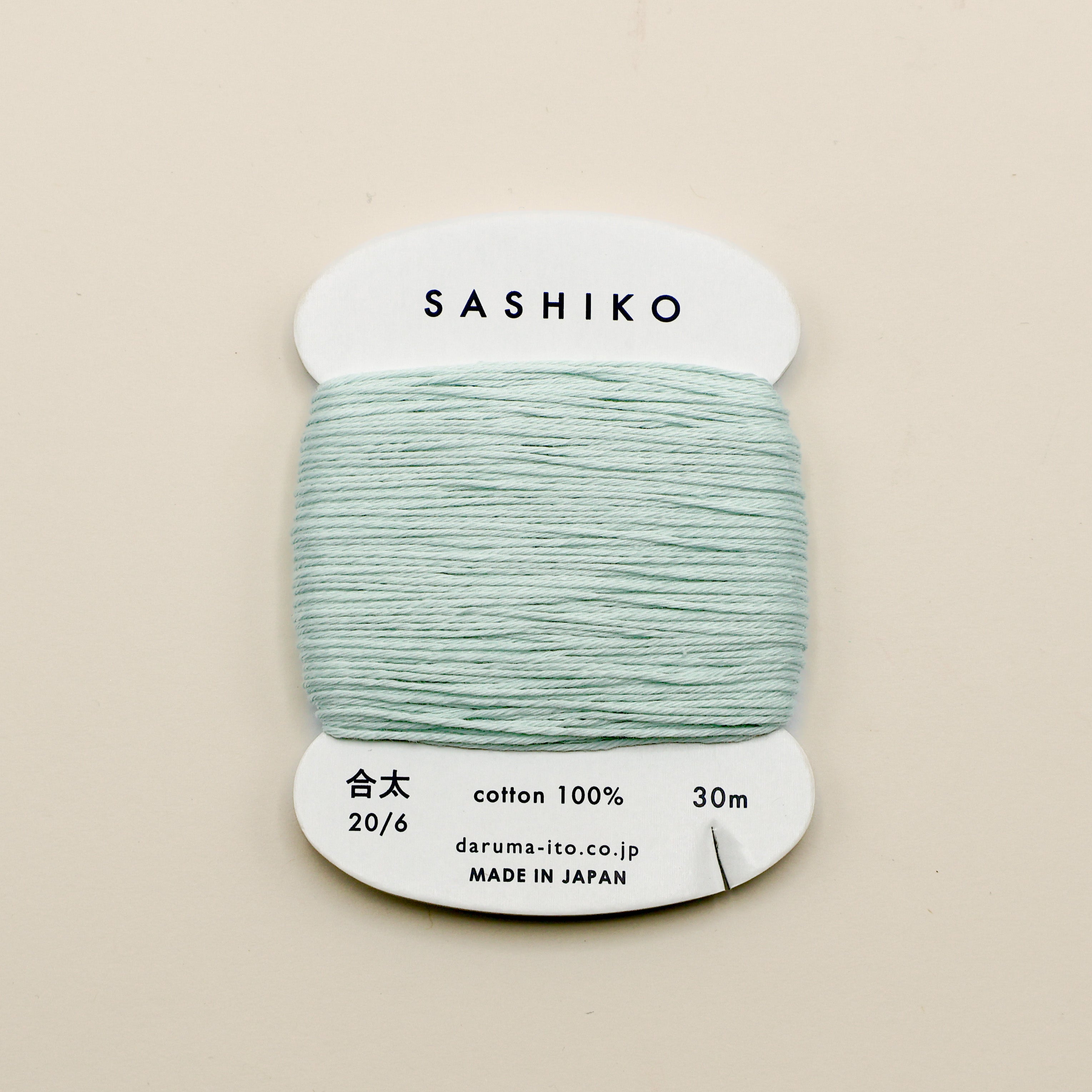 Sashiko tråd fra Daruma - Mint / 206