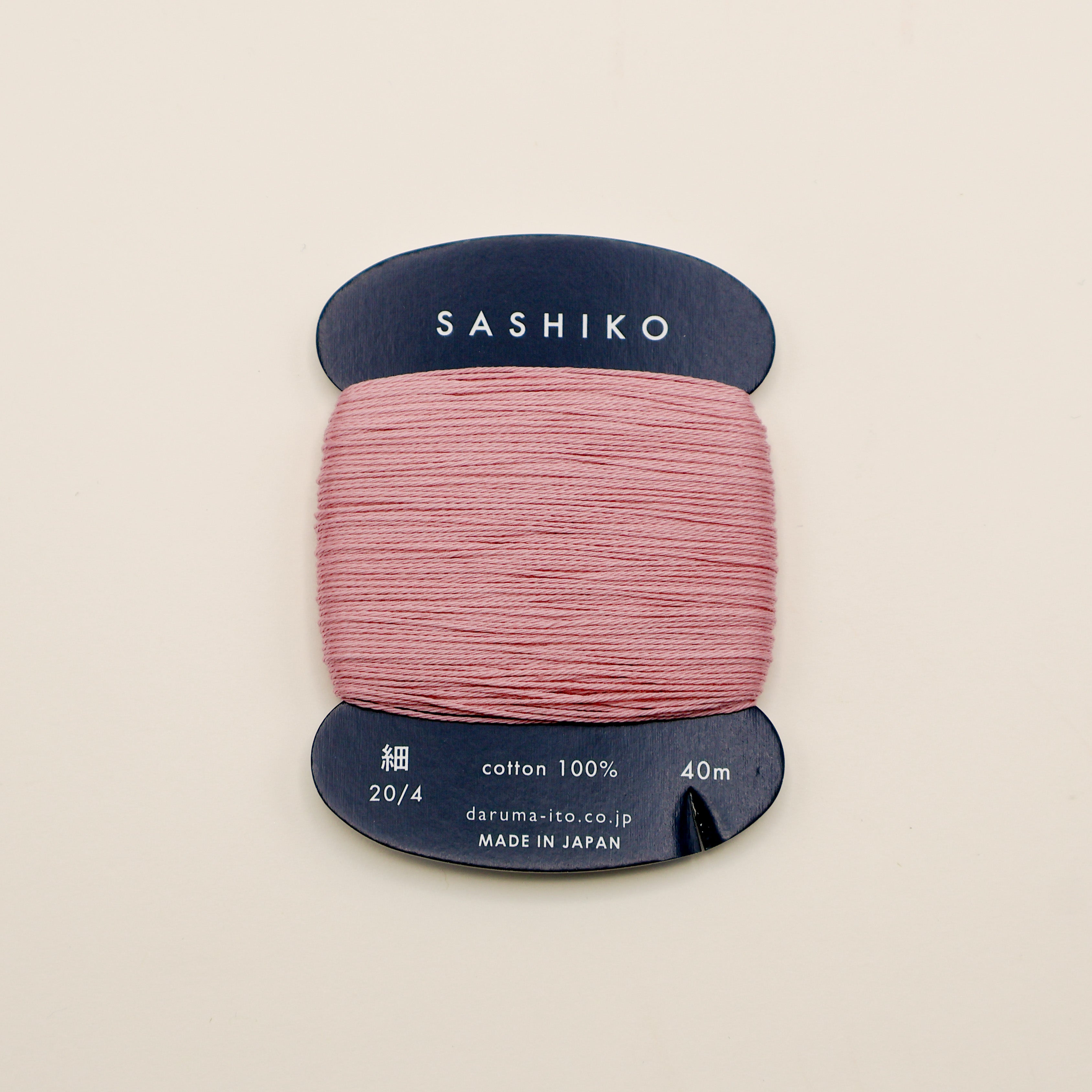 Sashiko tråd fra Daruma - Støvet lyserød / 211