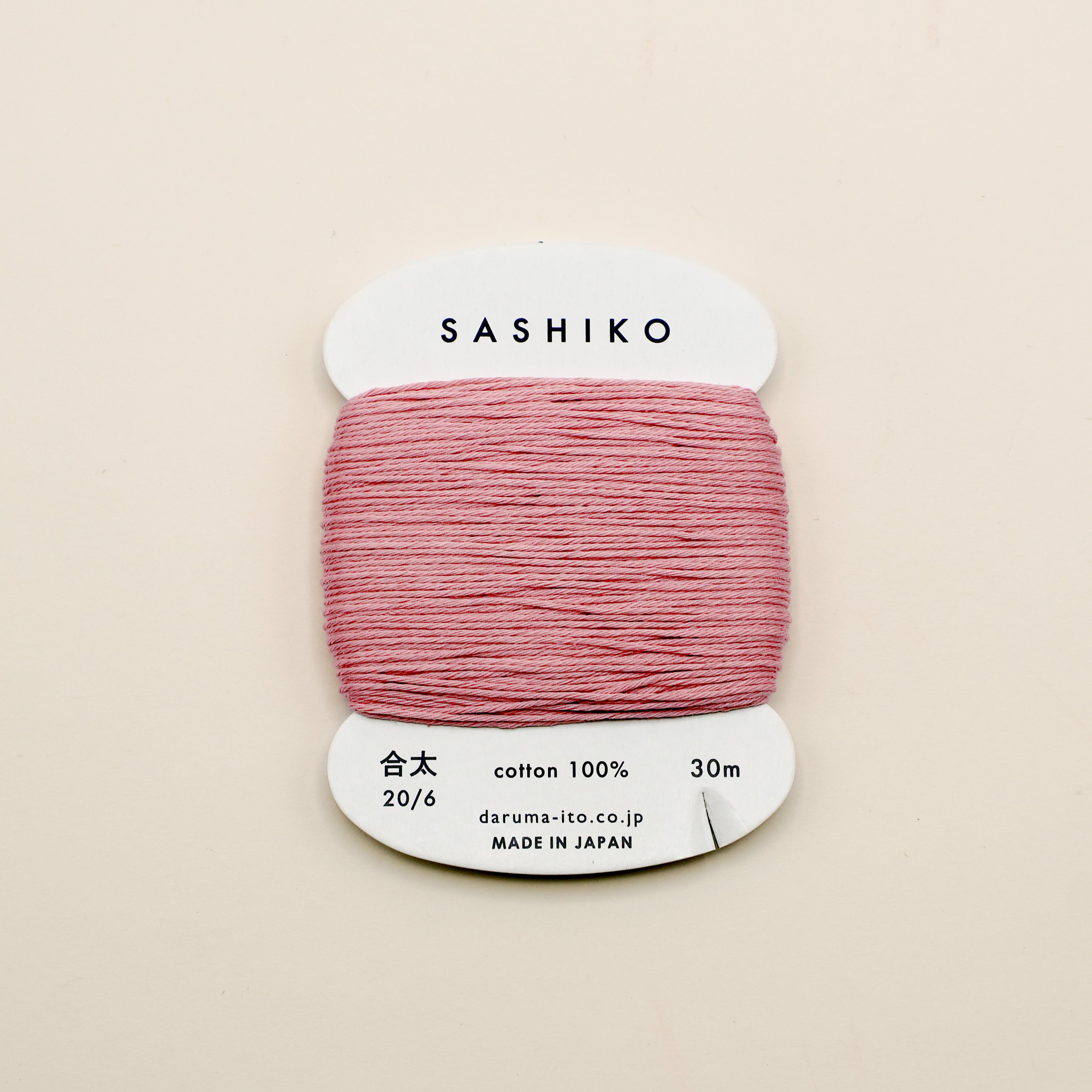 Sashiko tråd fra Daruma - Støvet lyserød / 211