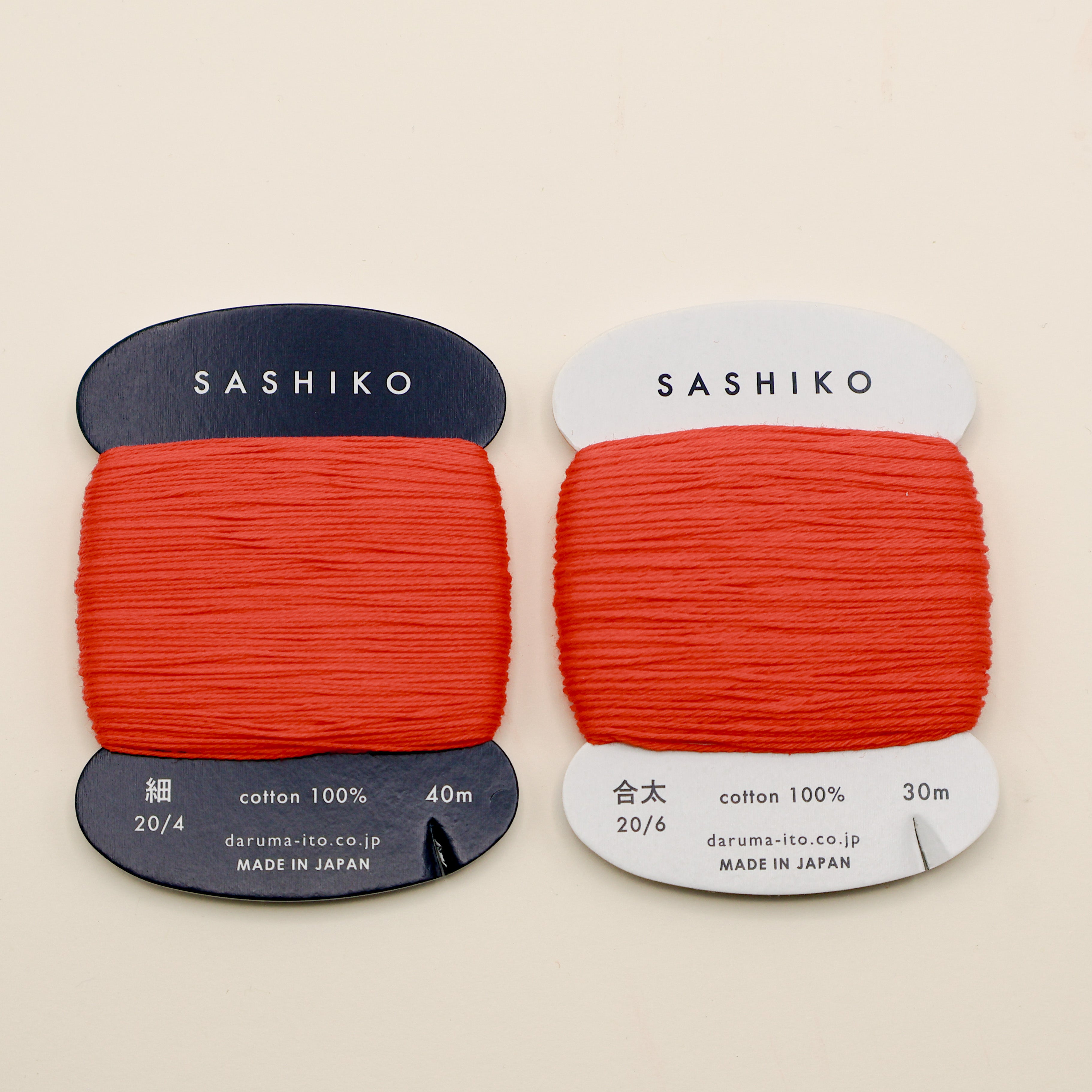 Sashiko tråd fra Daruma - Koral rød / 212