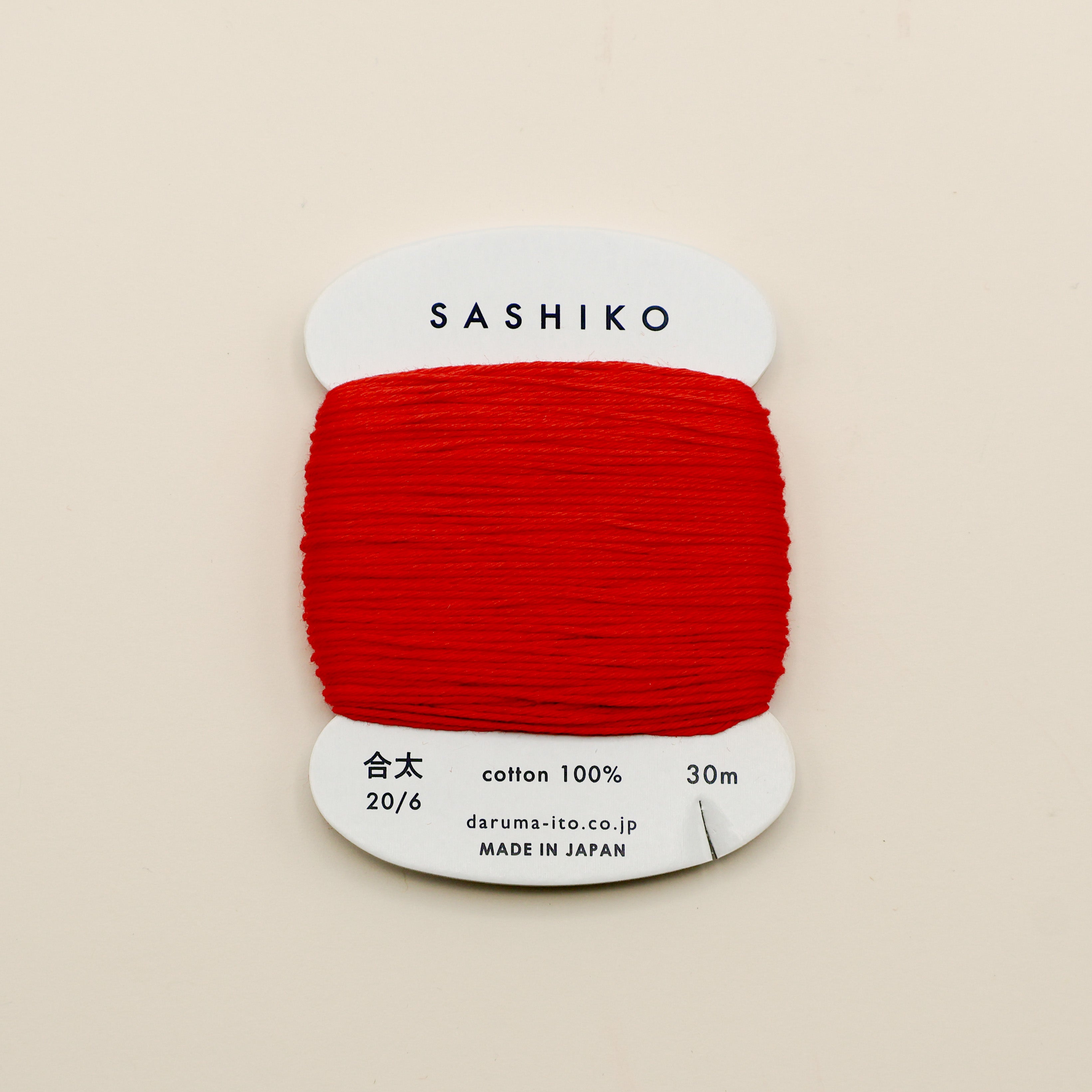 Sashiko tråd fra Daruma - Rød / 213