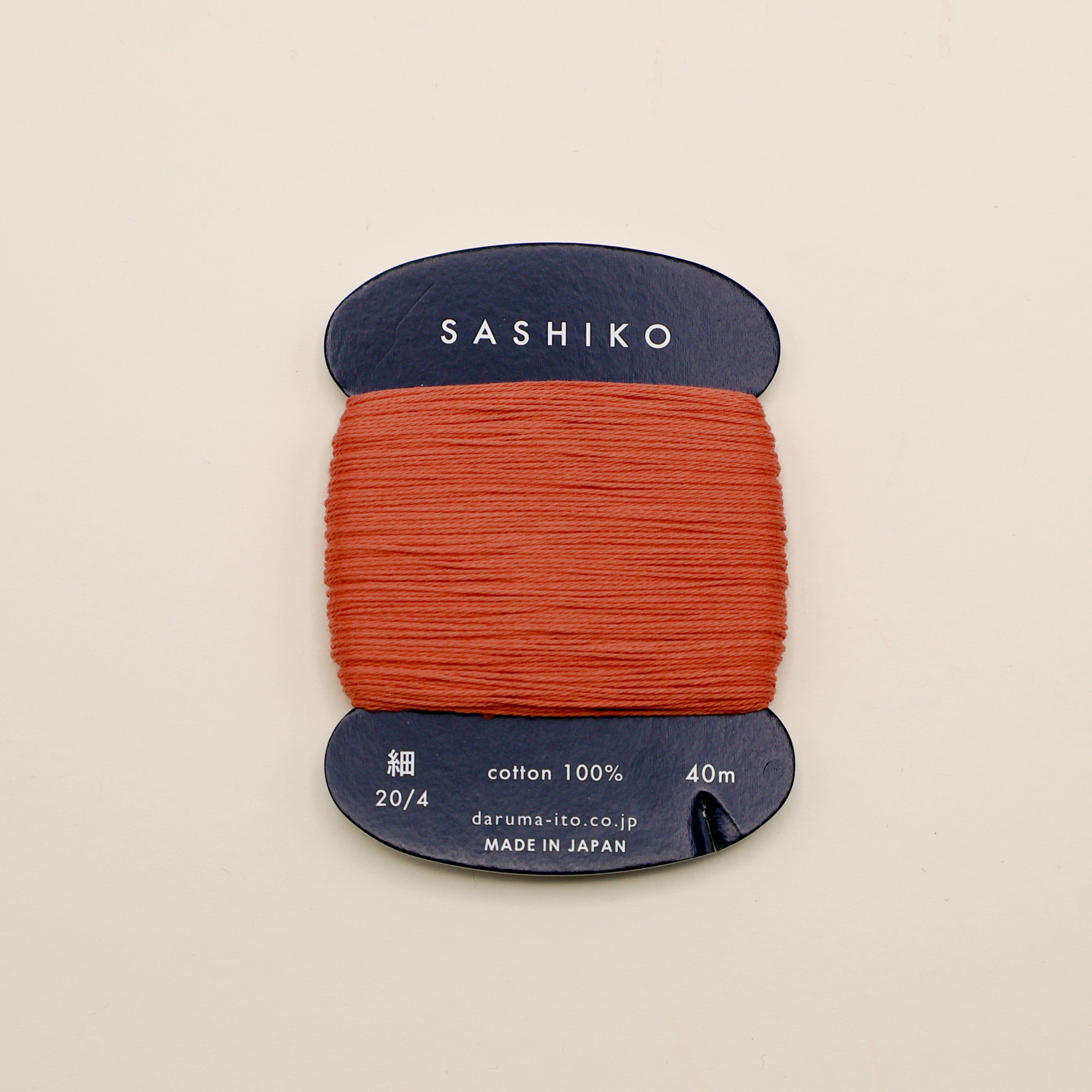 Sashiko tråd fra Daruma - Brændt orange / 214