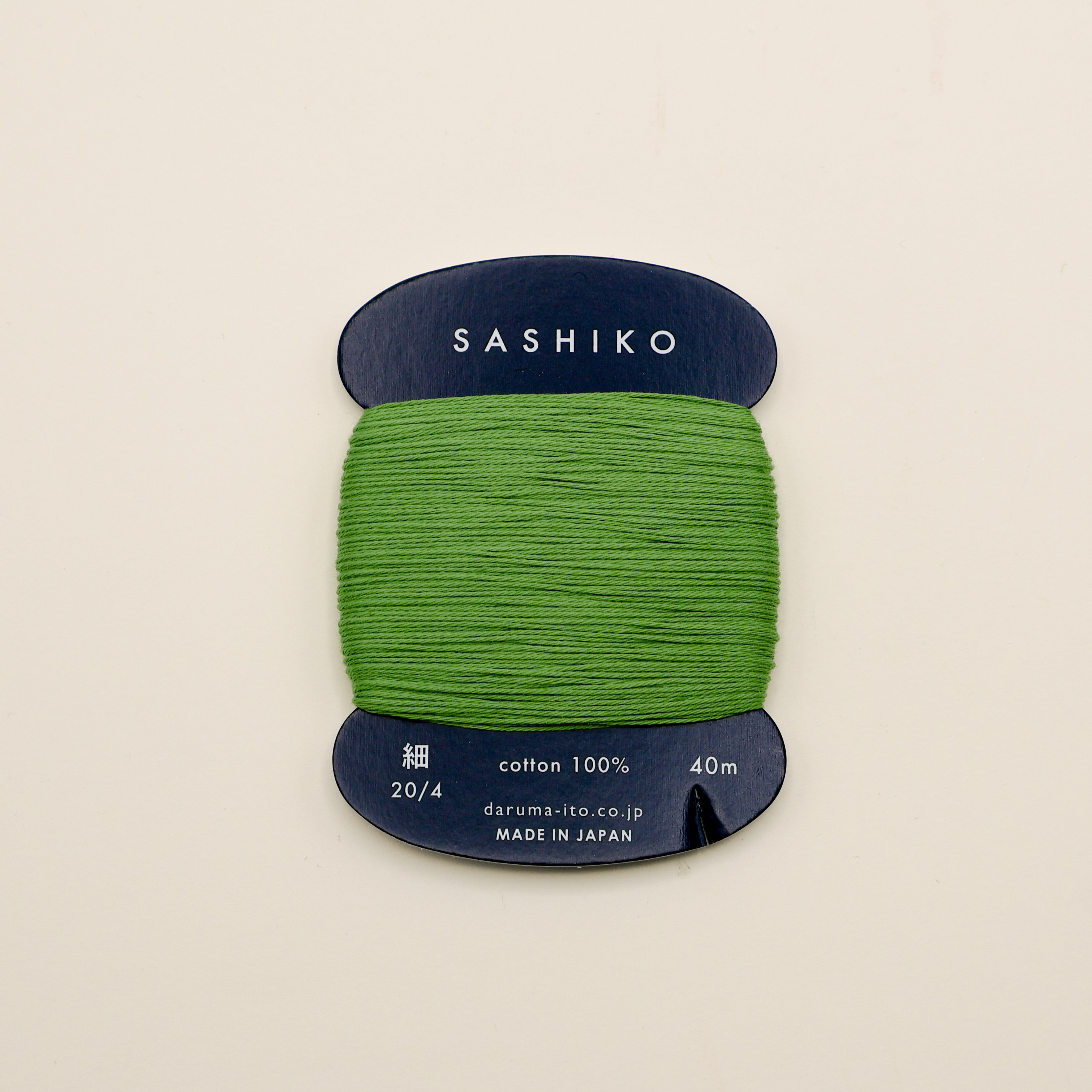 Sashiko tråd fra Daruma - Mos grøn / 227