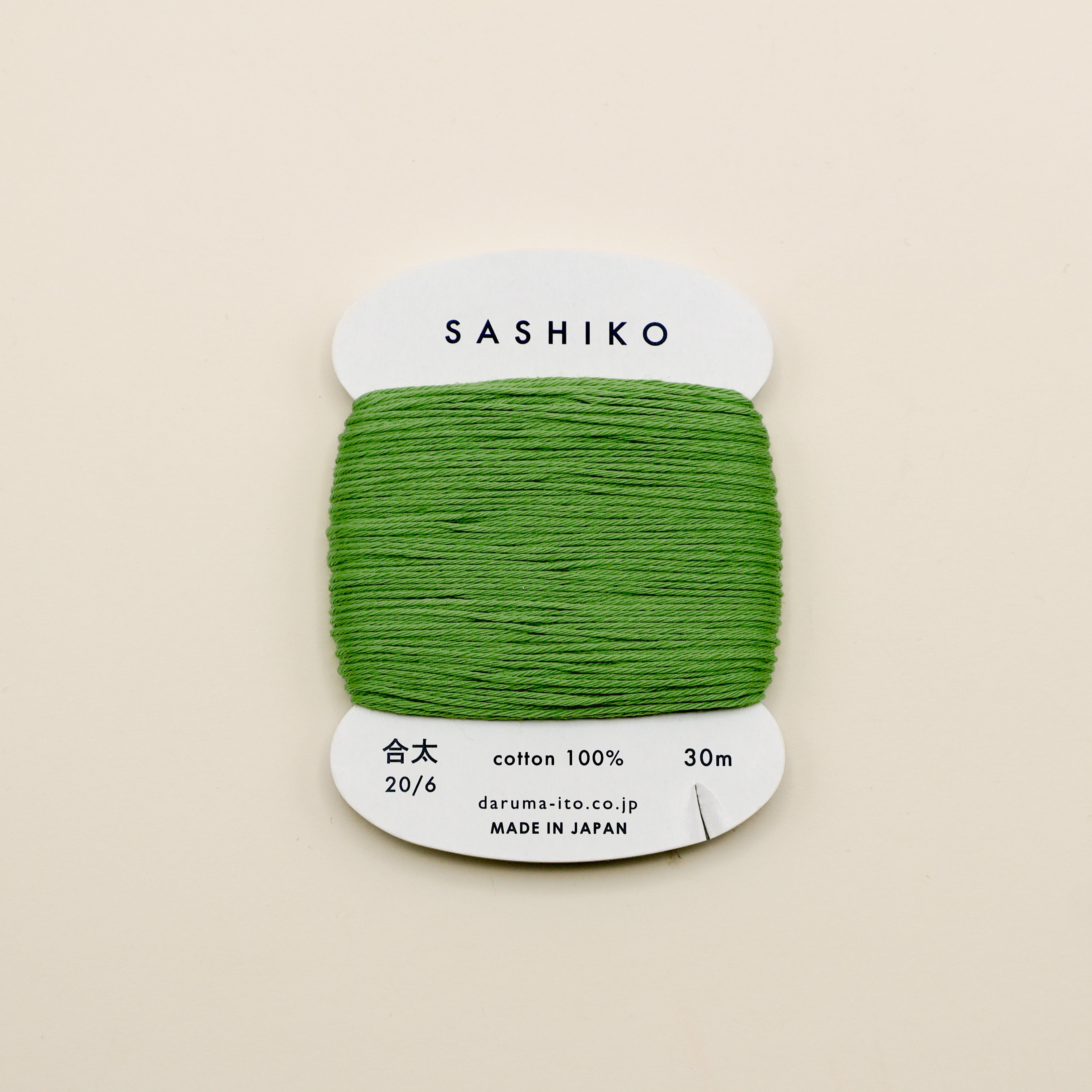 Sashiko tråd fra Daruma - Mos grøn / 227