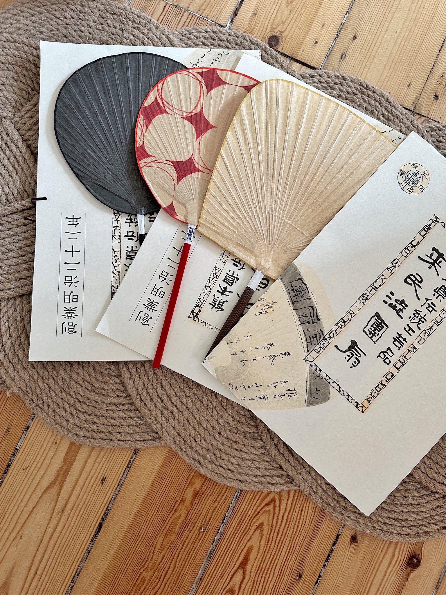 Handmade Japanese Shibu fans