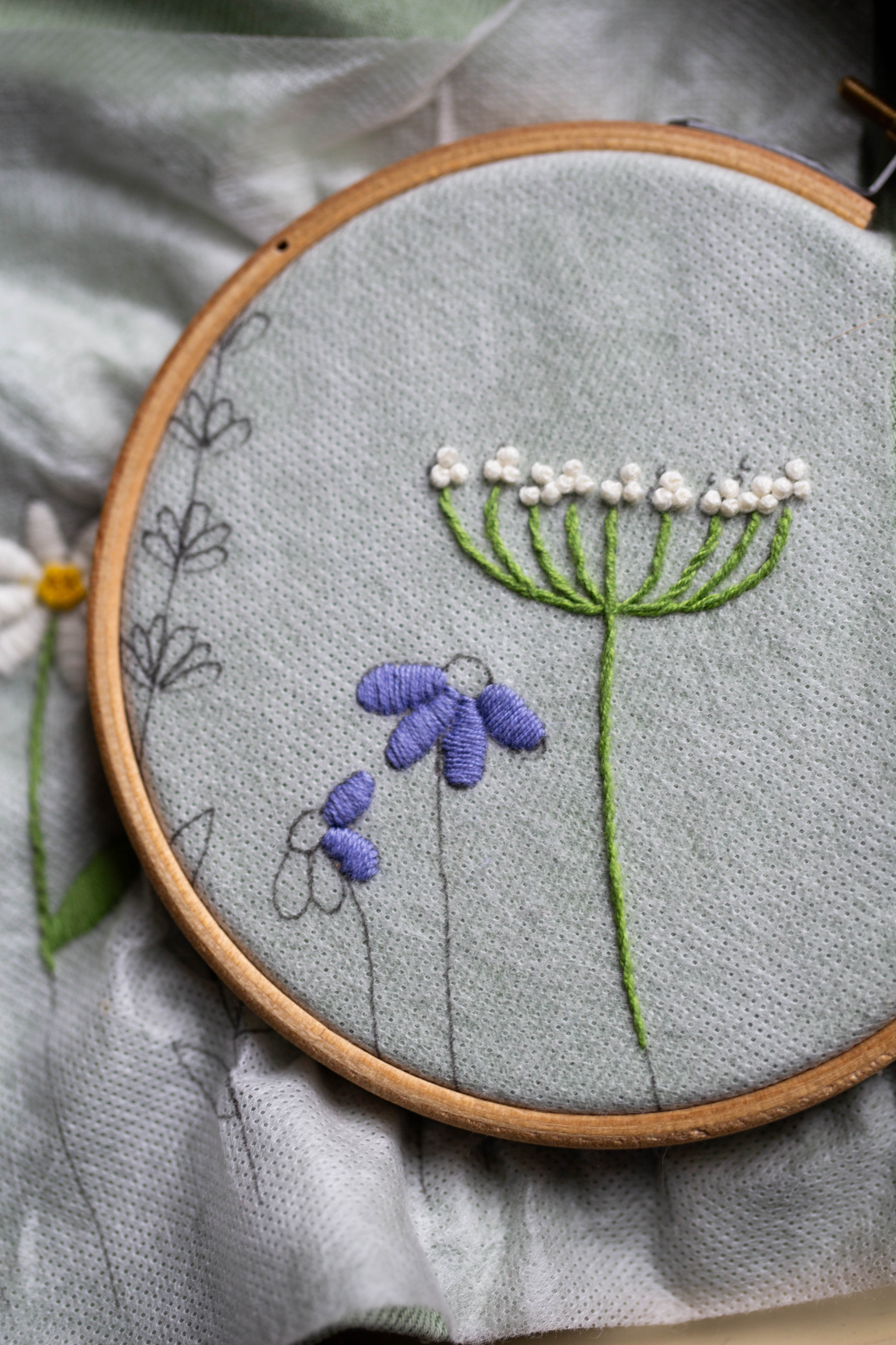 Maternity embroidery with Mender Society