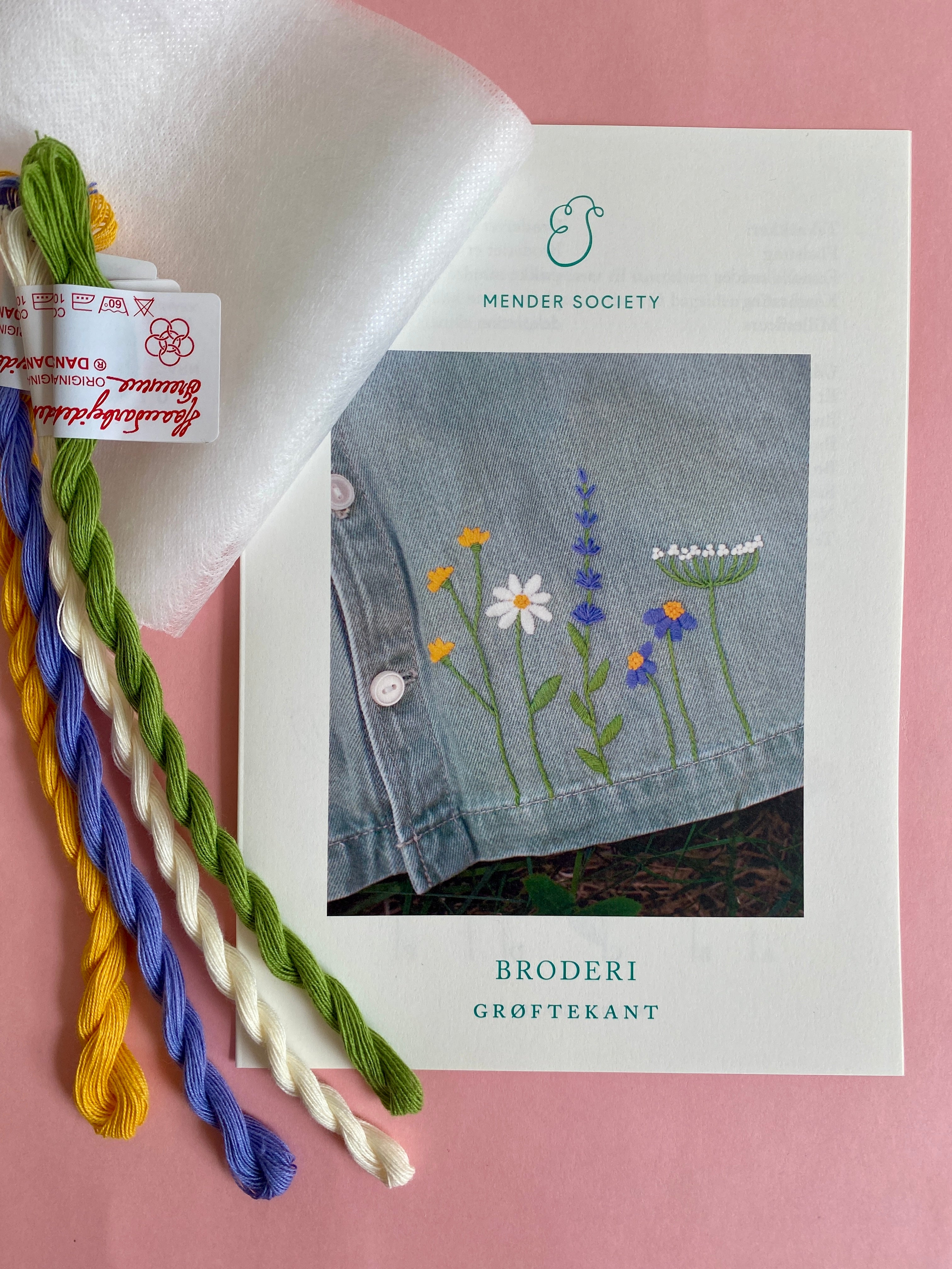 Maternity embroidery with Mender Society