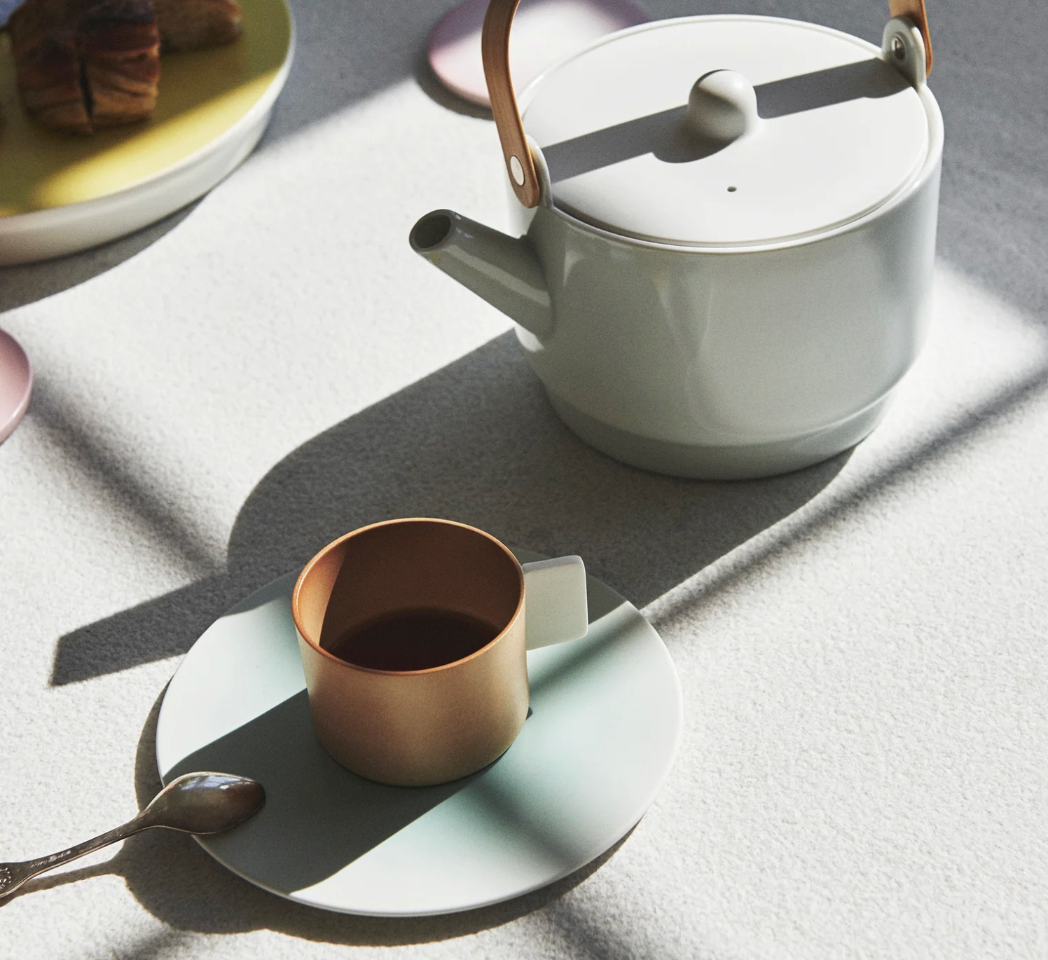 Arita - S&B Coffee Cup and Saucer Light Brown