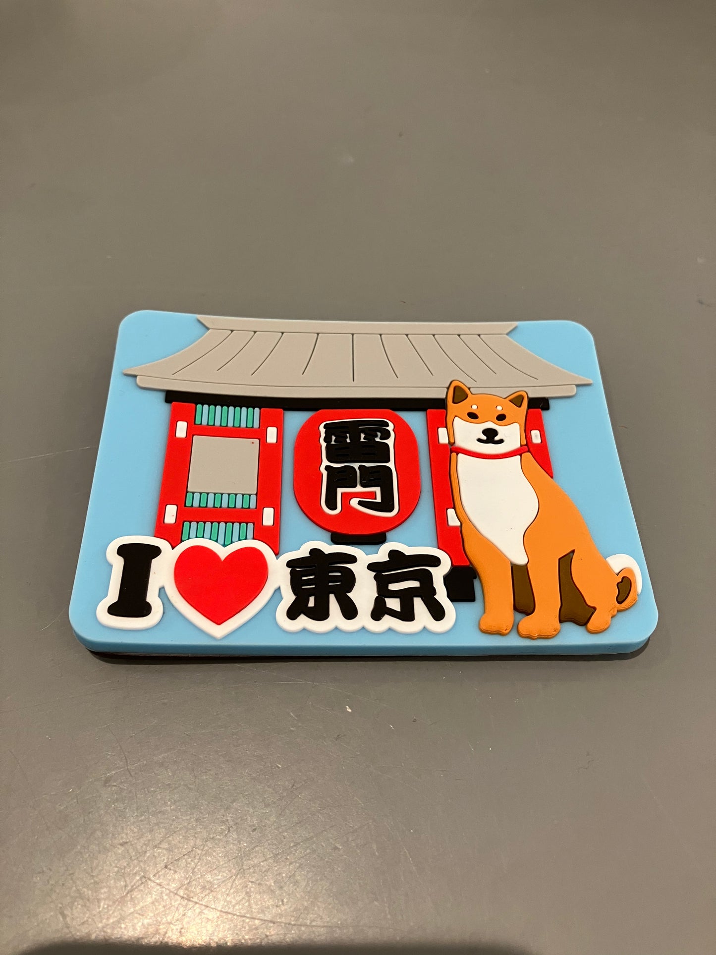 Magnet med Shiba og japansk tempel 20%