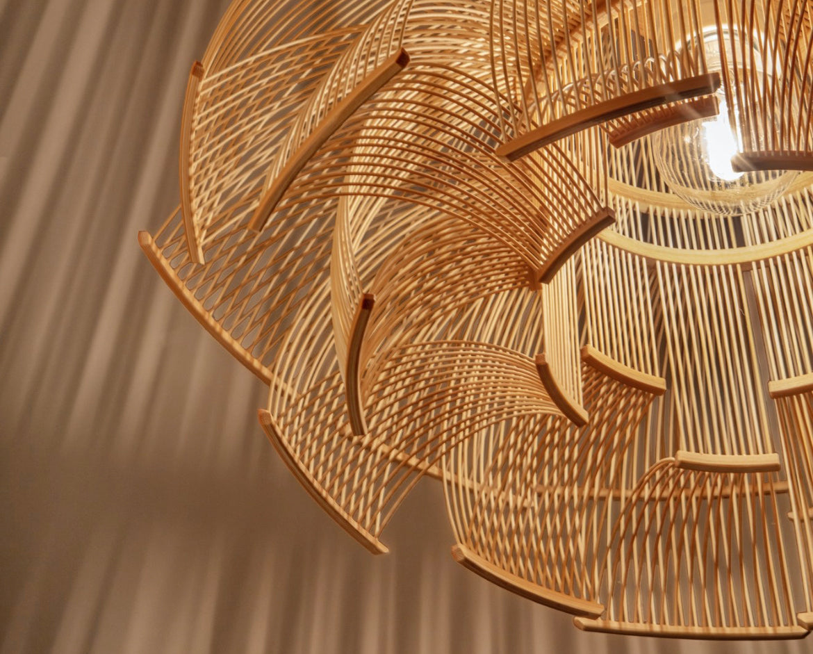 Hokore handmade bamboo pendant (made to order)
