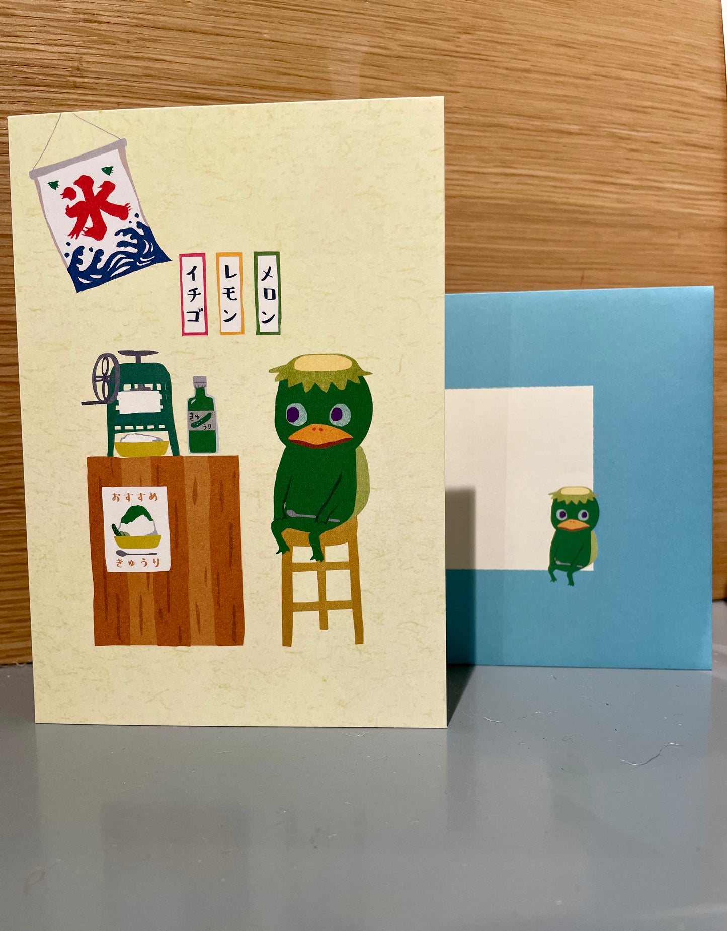 Japansk pop-up kort med Kappa