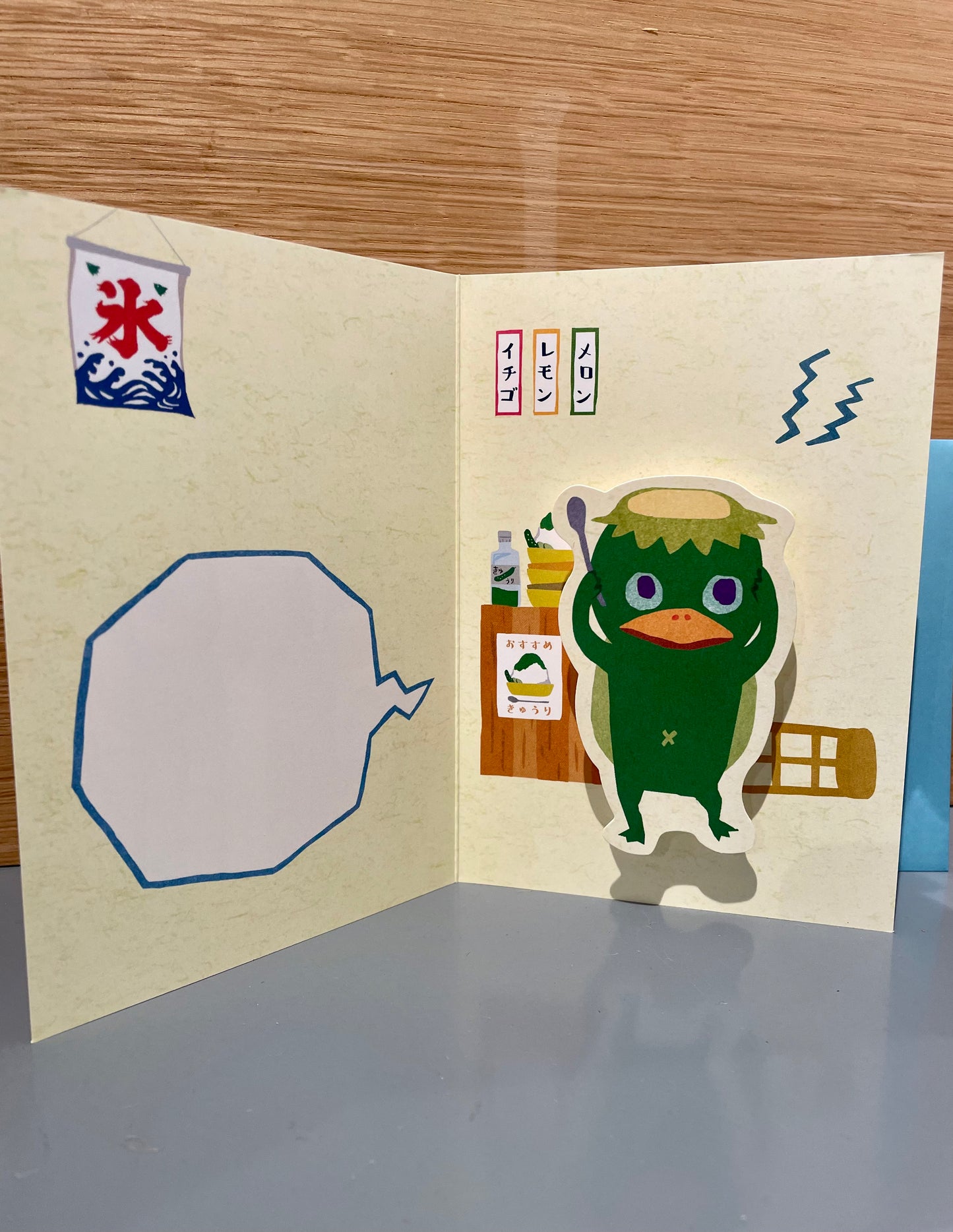 Japansk pop-up kort med Kappa