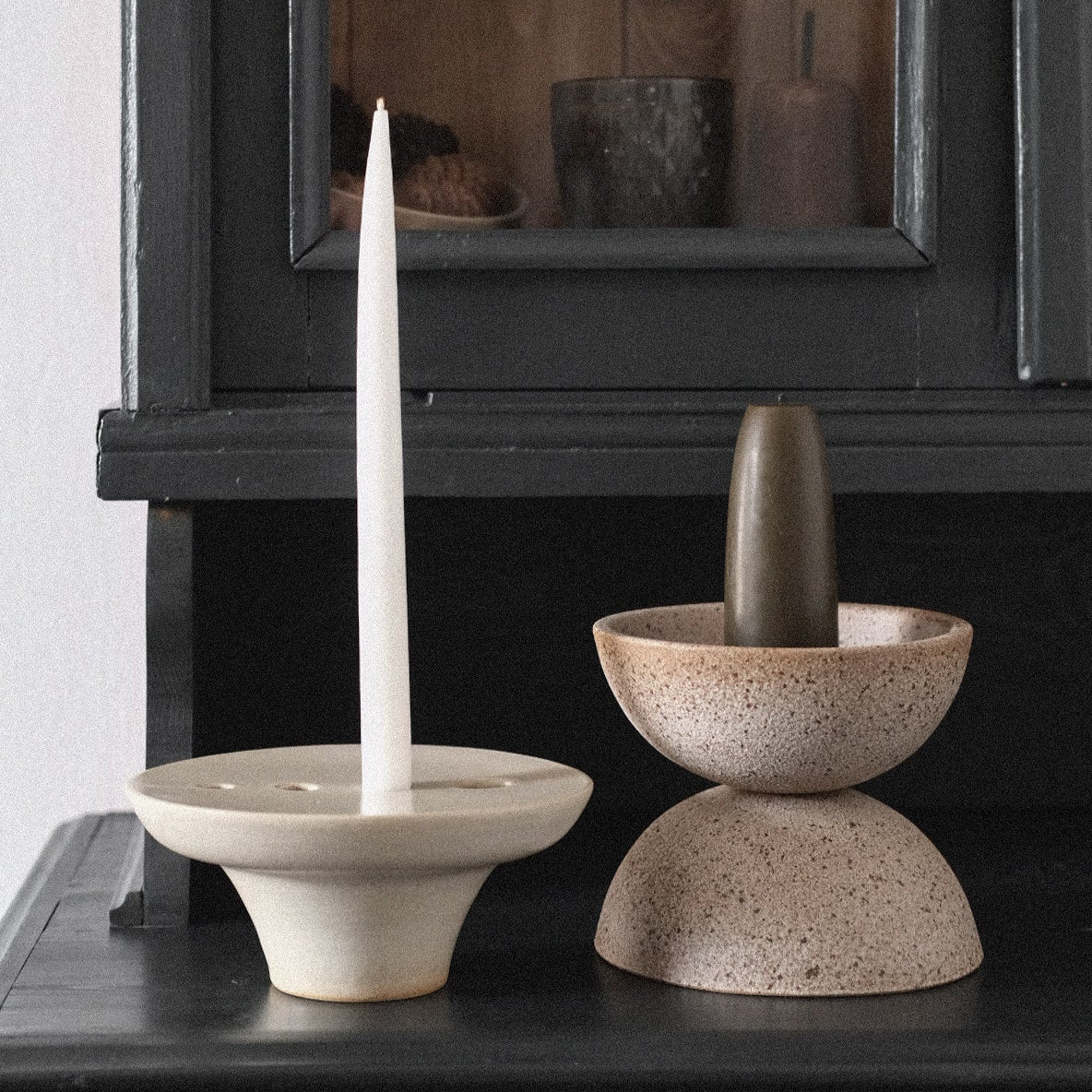 Håndlavet Kaika ikebana vase og lysestage