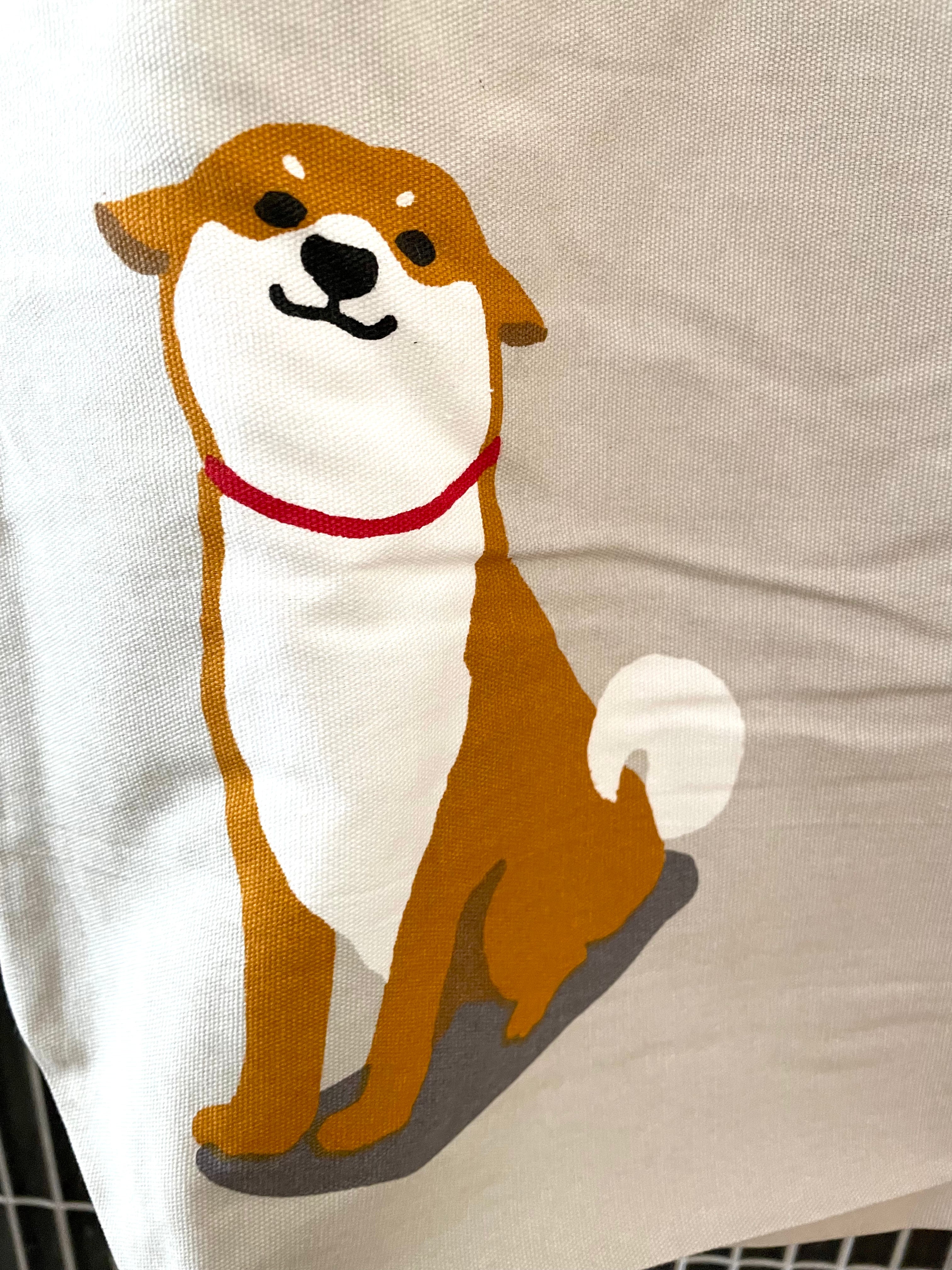 Tote bag med glad shiba