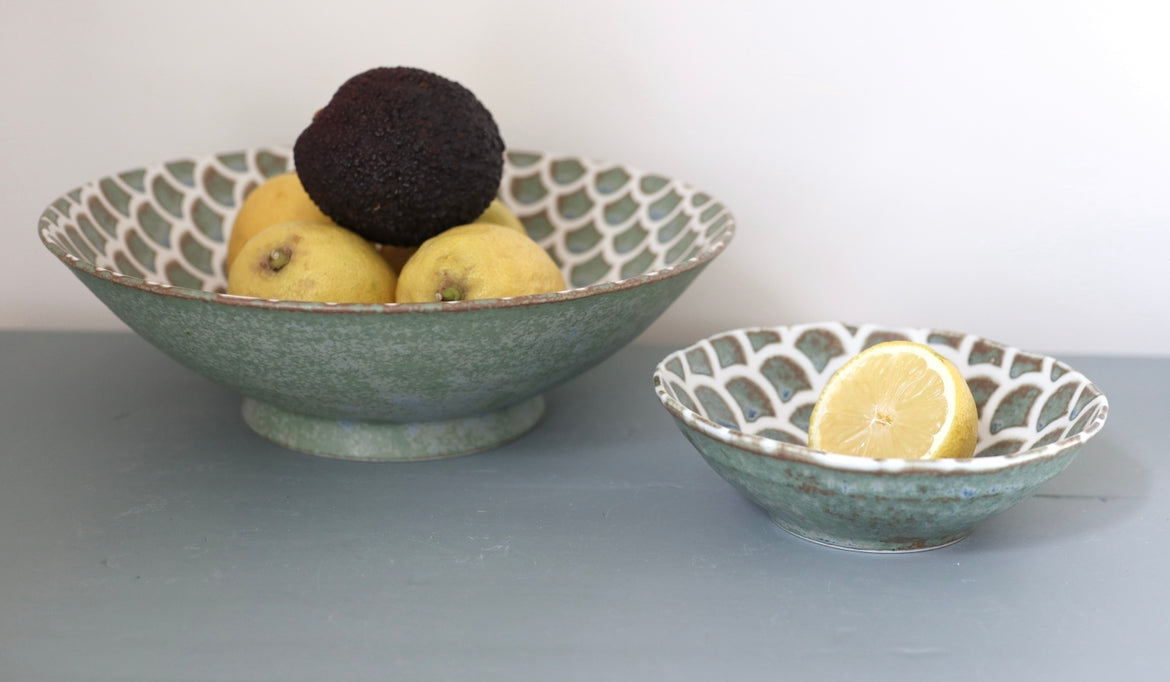 Icho - Small green bowl Ø14.5