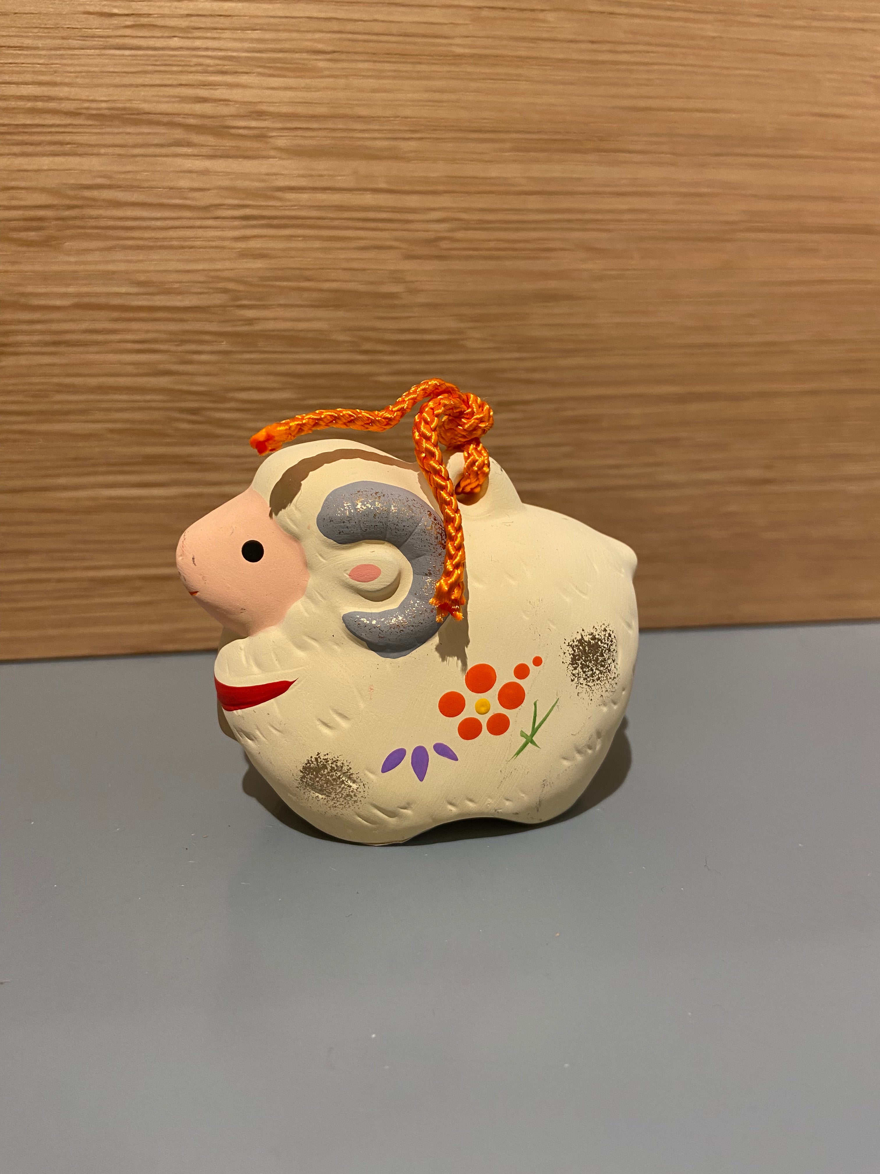 Japanese ceramic clock - Aries