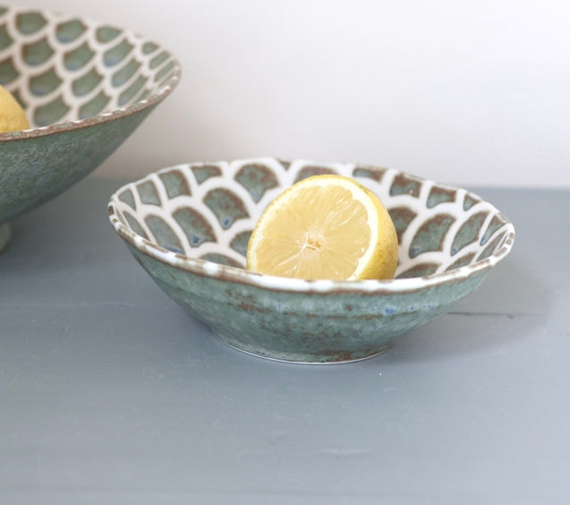 Icho - Small green bowl Ø14.5