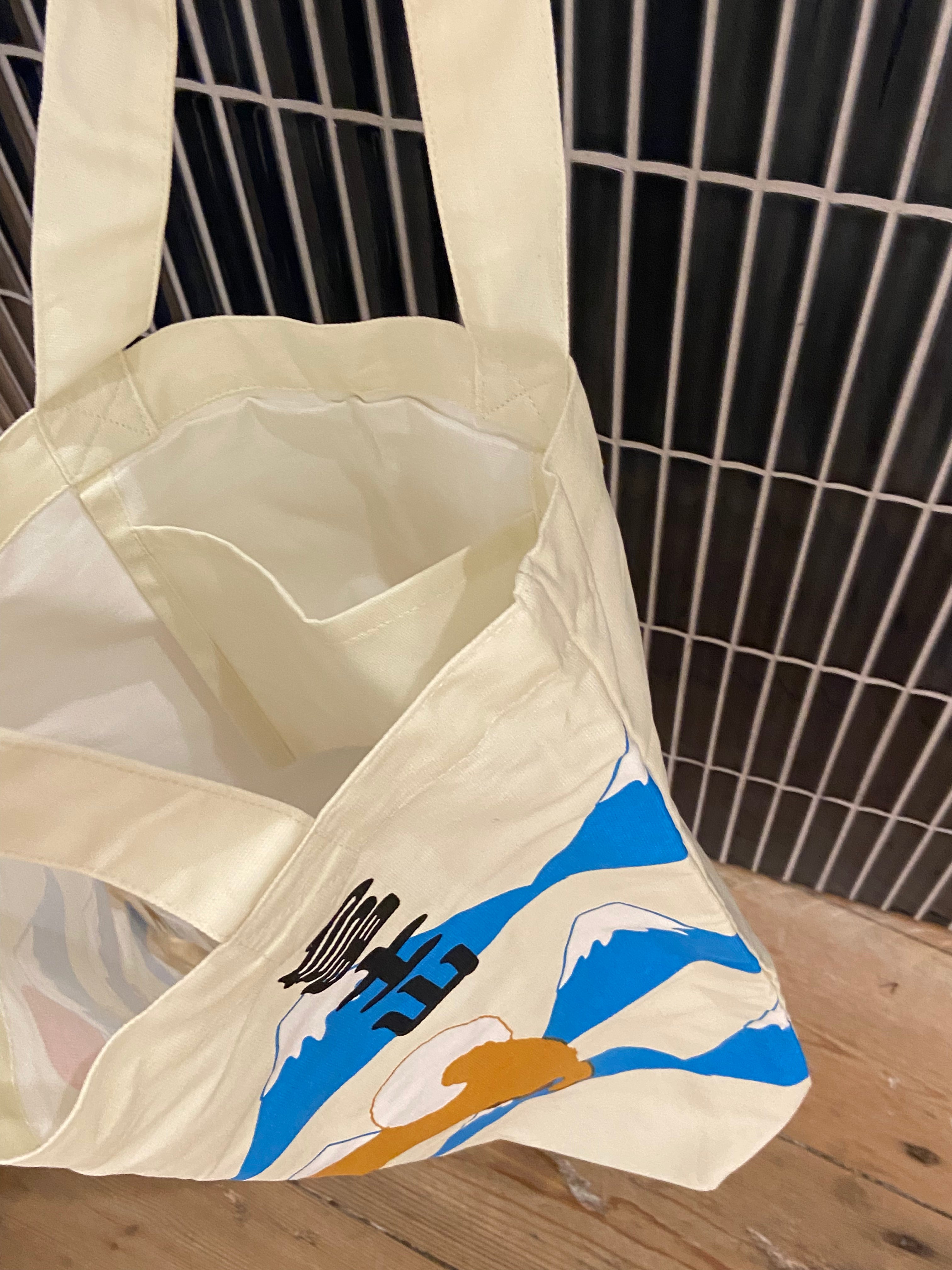 Tote bag med Shiba foran Mount Fuji’er