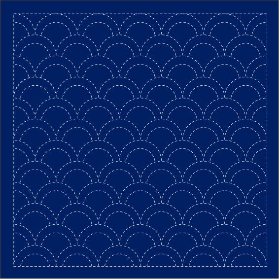 Sashiko Sampler fra Daruma - Seigaiha