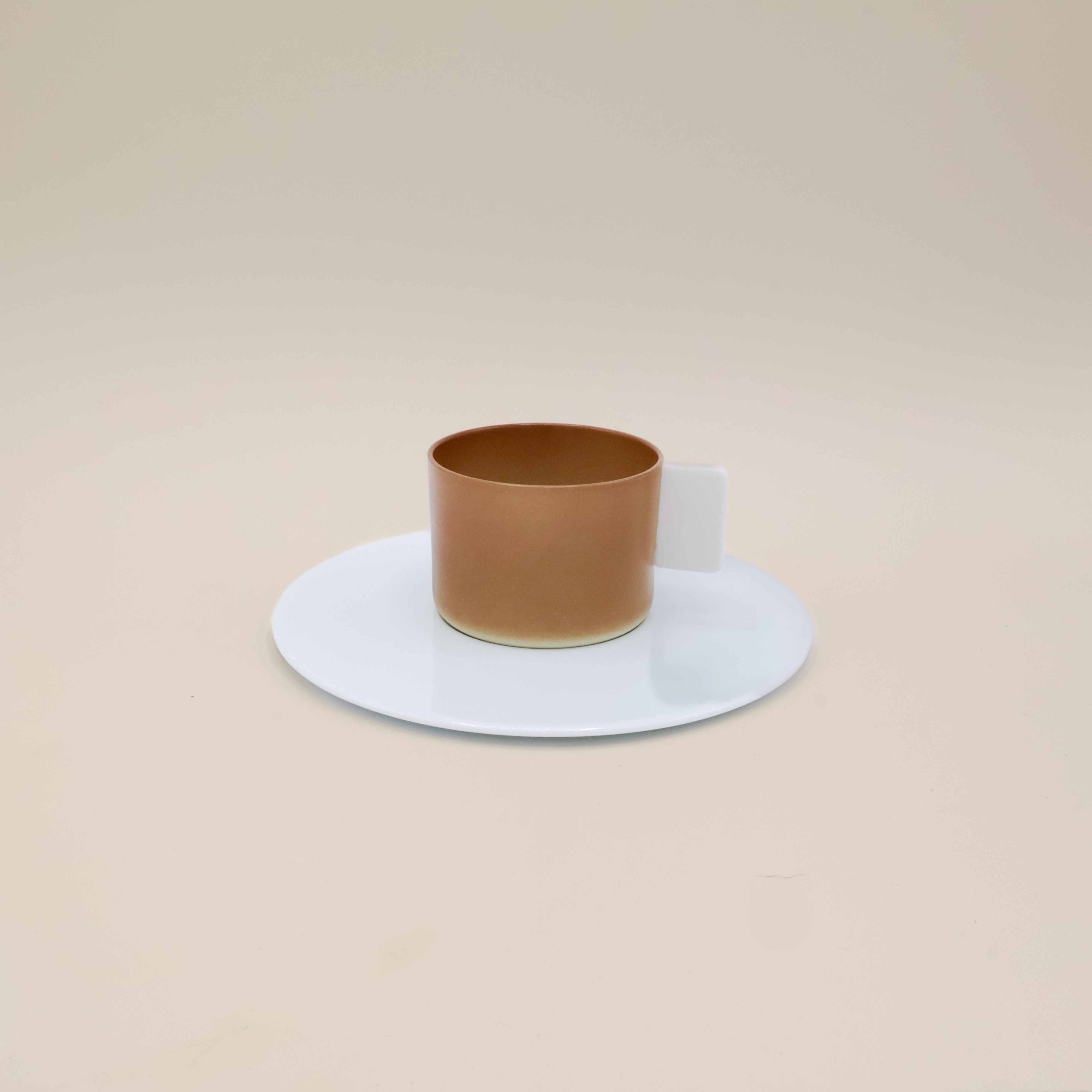 Arita - S&B Coffee Cup and Saucer Light Brown