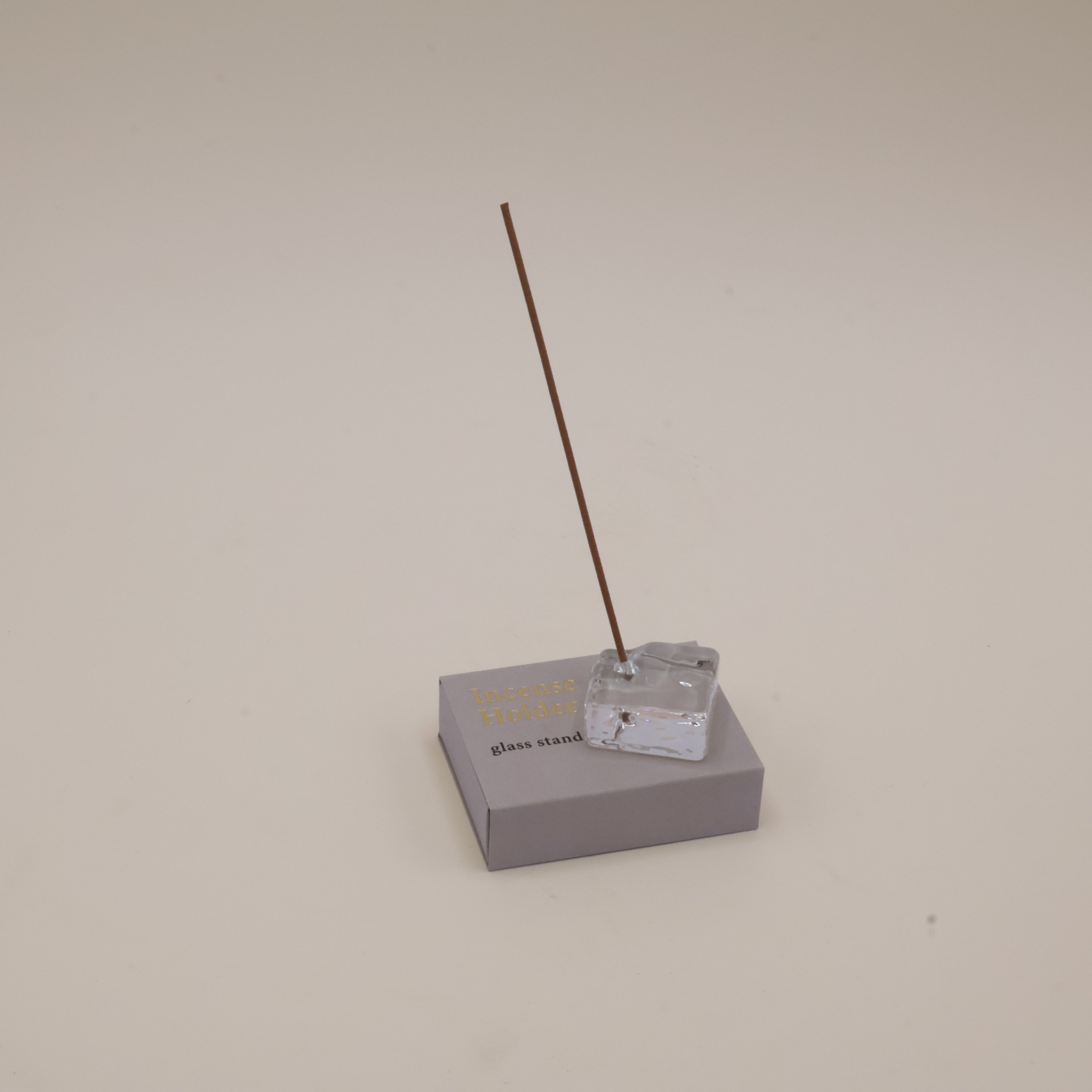 Holder til røgelse i klar glas