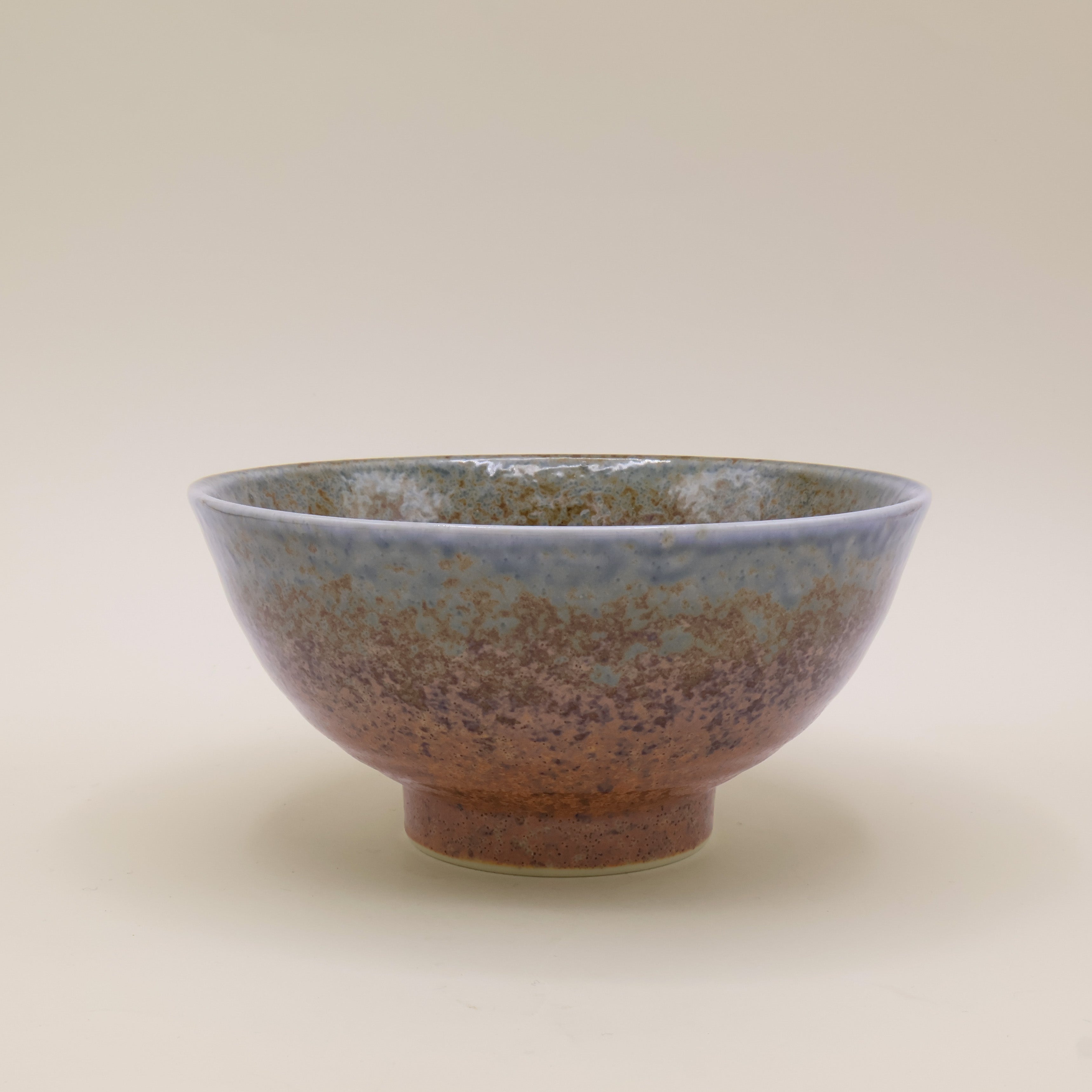 Ombre - Noodle bowl with brown and blue glaze Ø16