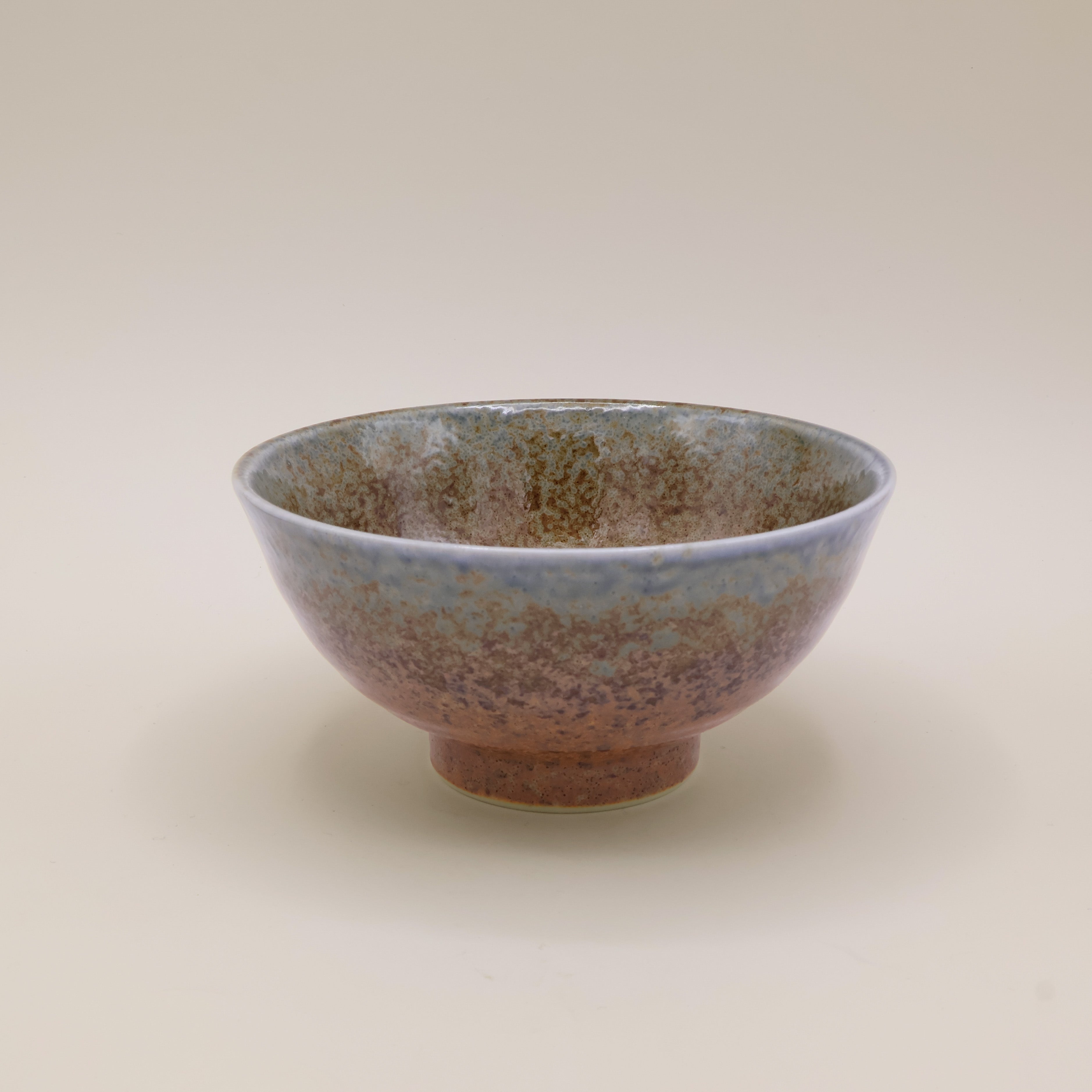 Ombre - Noodle bowl with brown and blue glaze Ø16