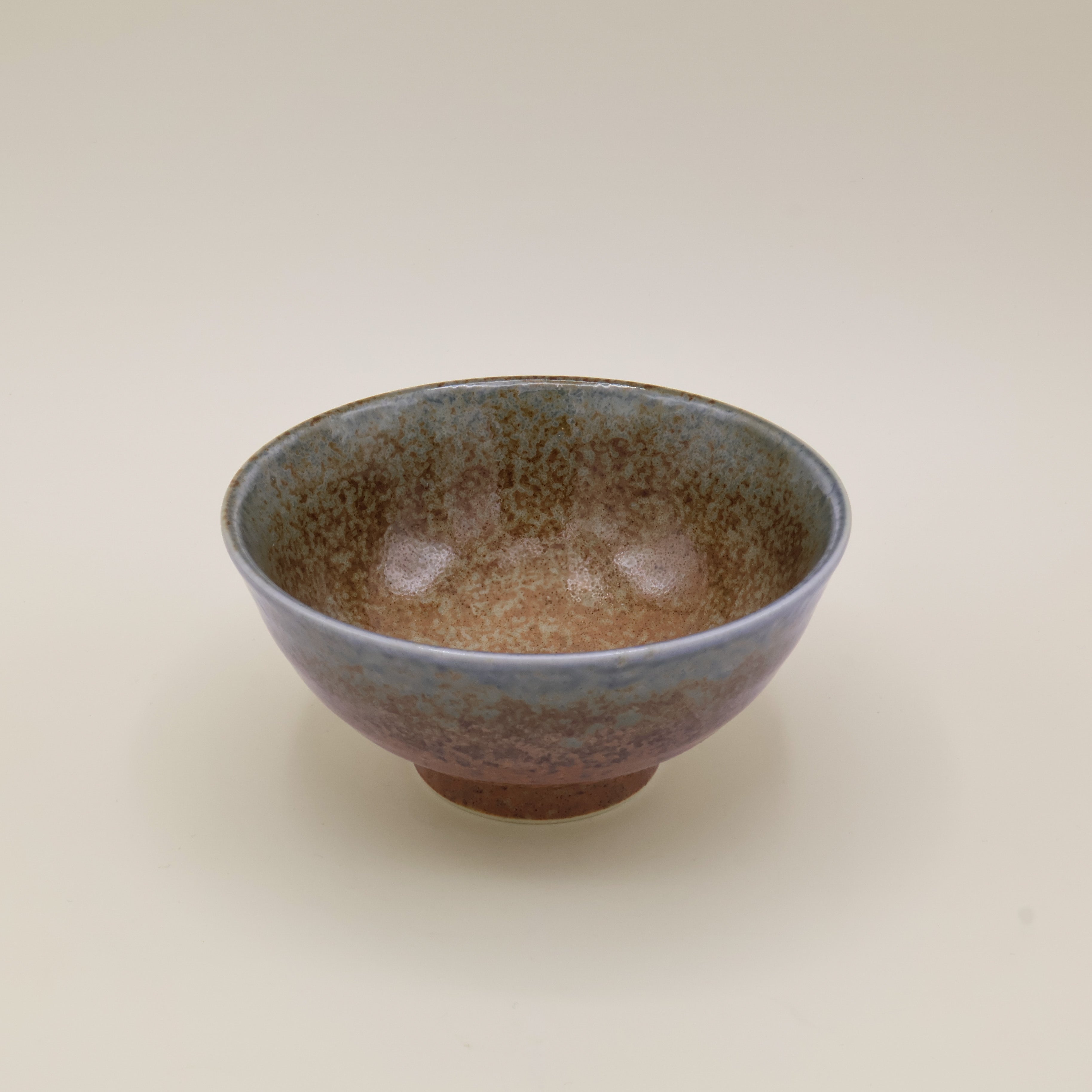 Ombre - Noodle bowl with brown and blue glaze Ø16