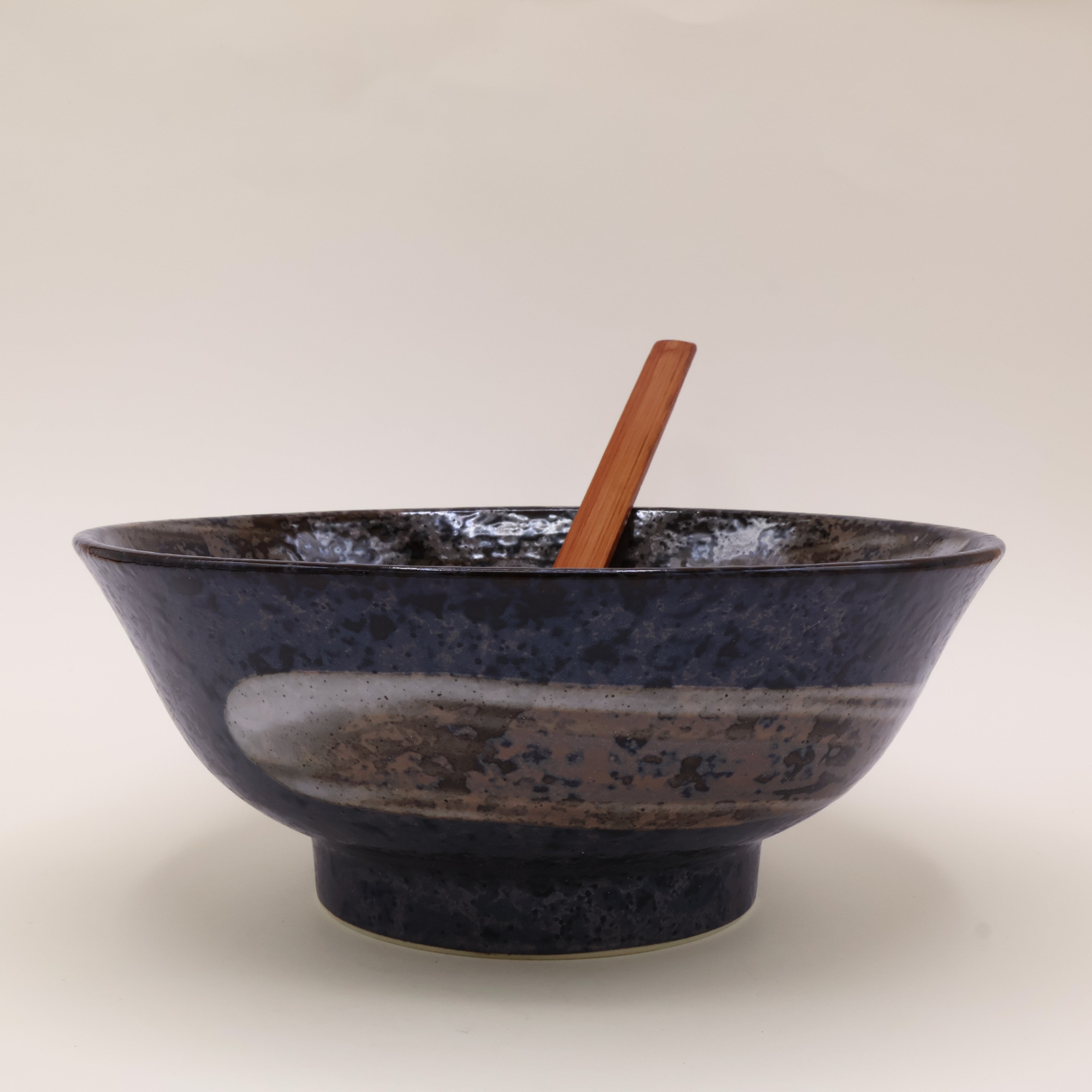 Ramen bowl in dark shades