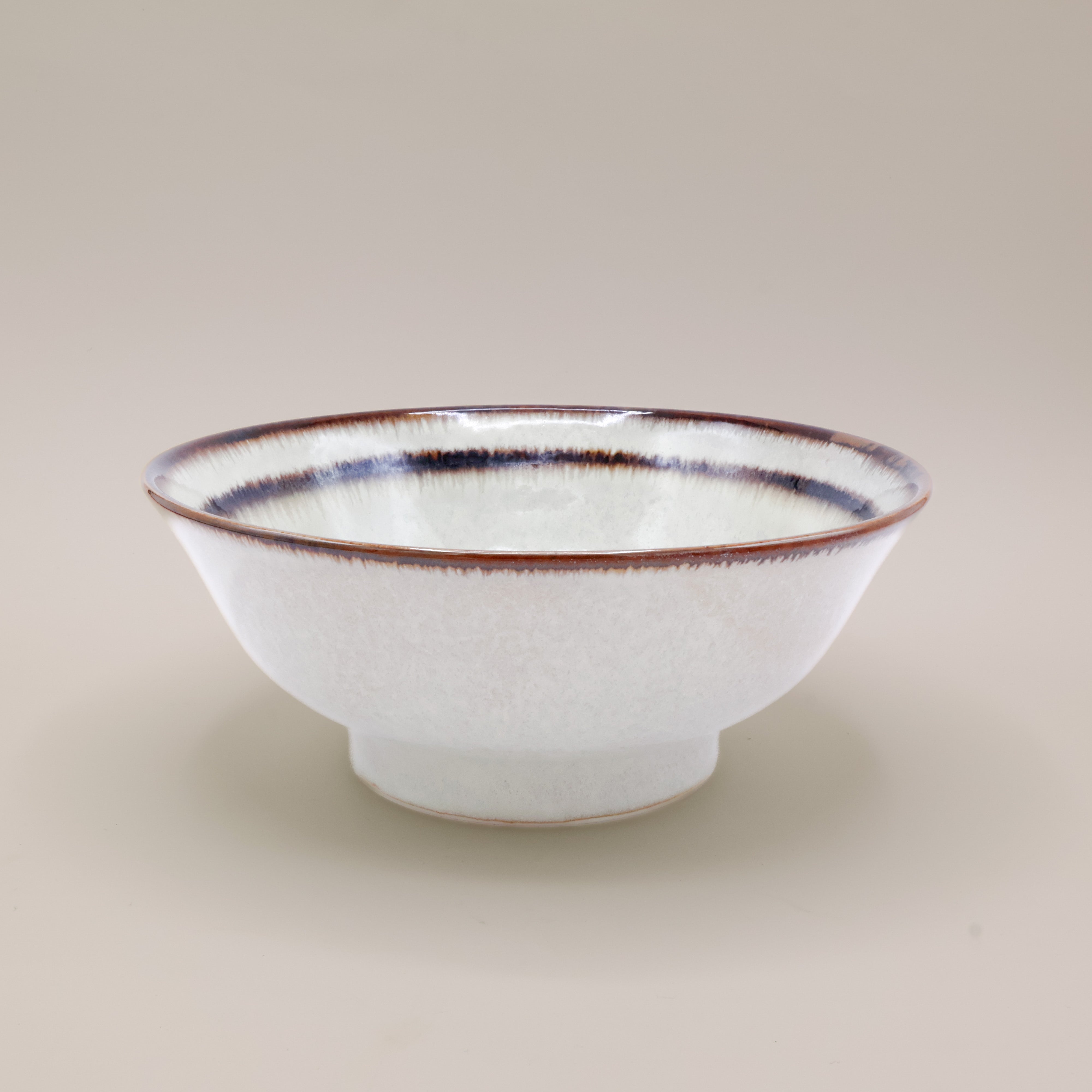 Brown stripe - Large ramen bowl Ø21