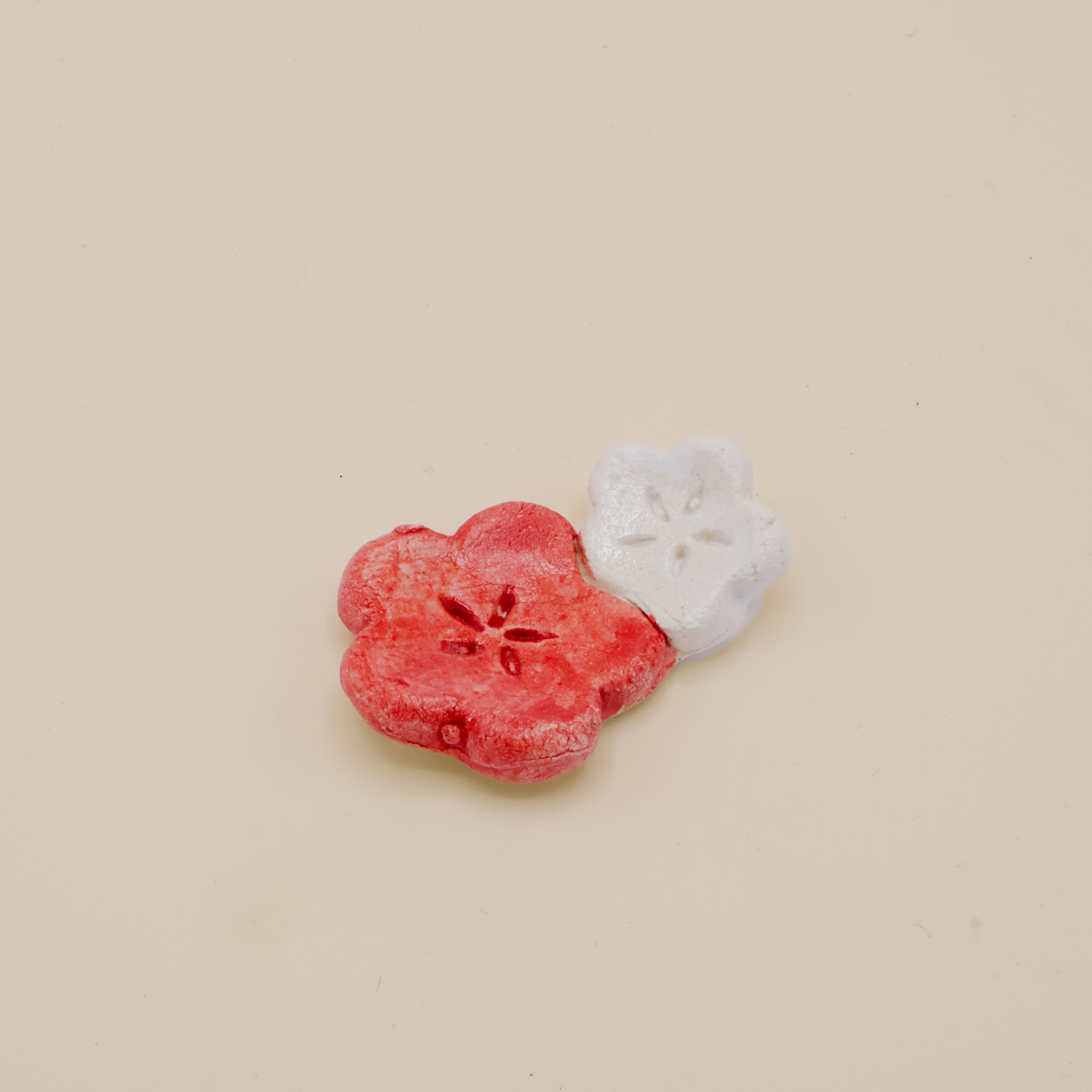 Chopstick holder - White and pink cherry blossom