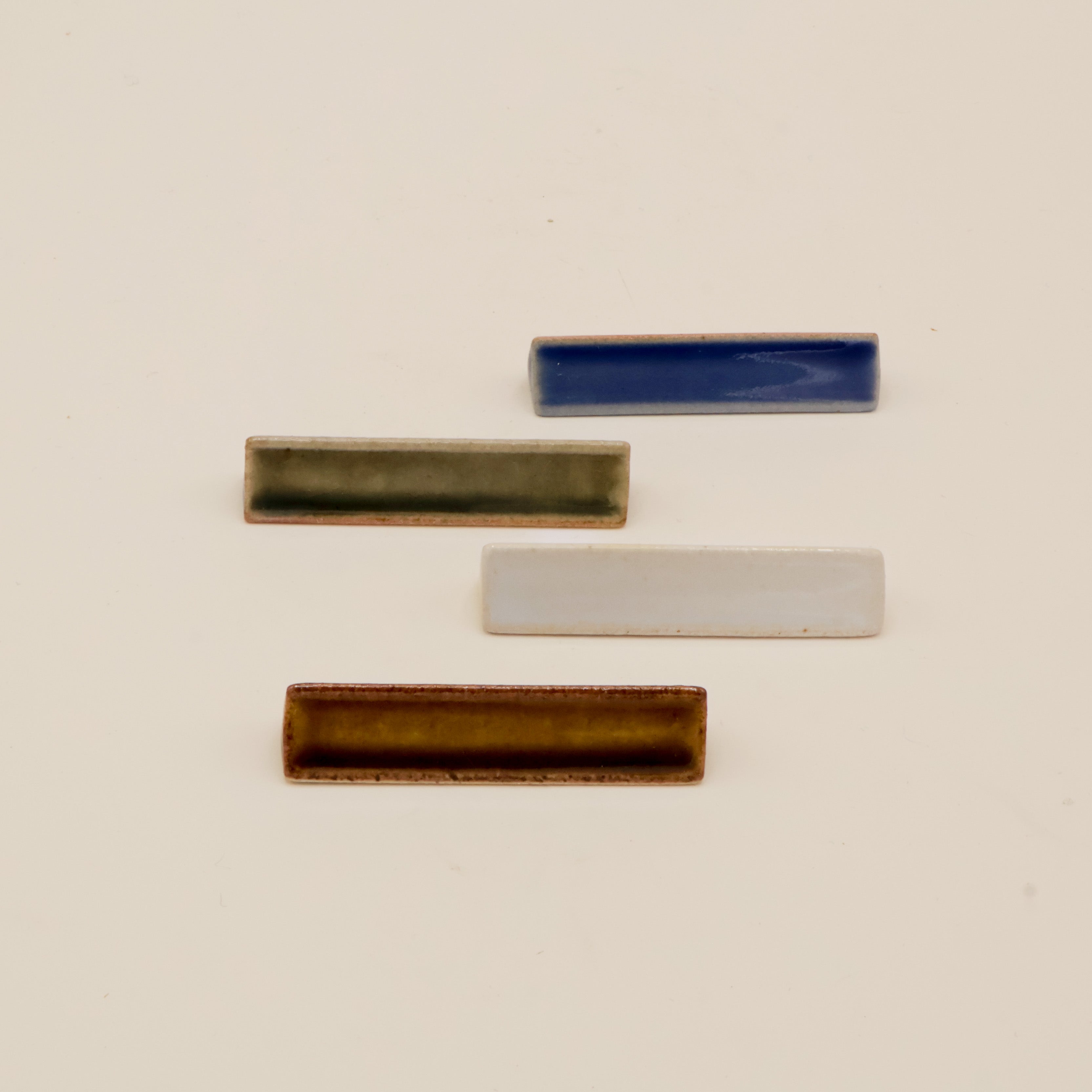 Spisepindeholder - Hvid trekant