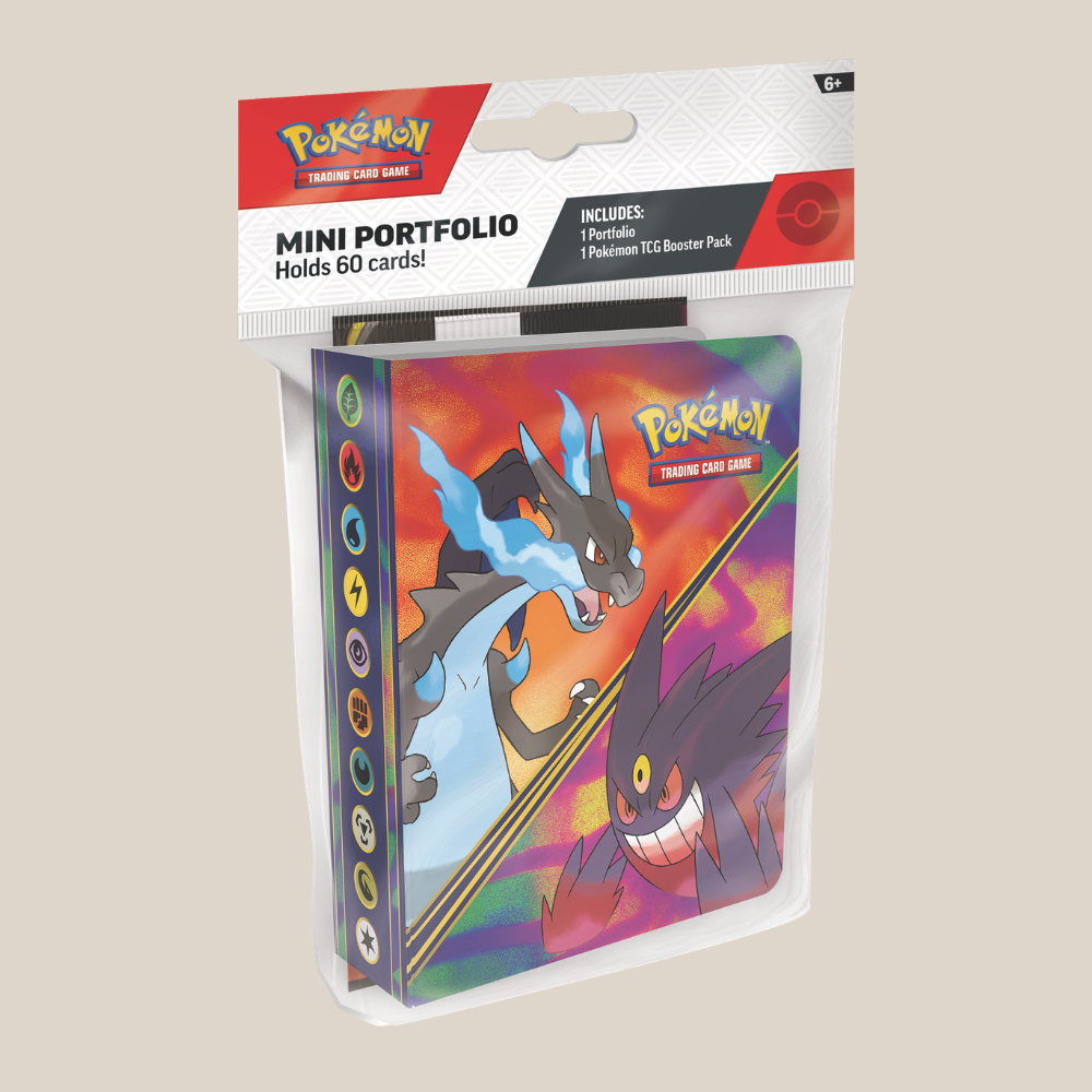 Pokémon - Mega Evolution Mini Portfolio inkl. Phantasmal Flames Boosterpakke