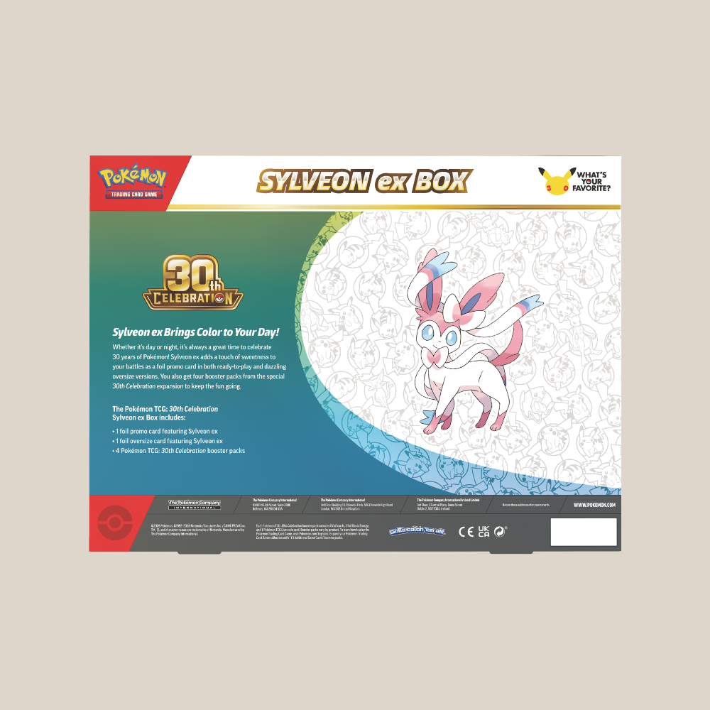 Pokémon "30th Celebration" - Sylveon ex box