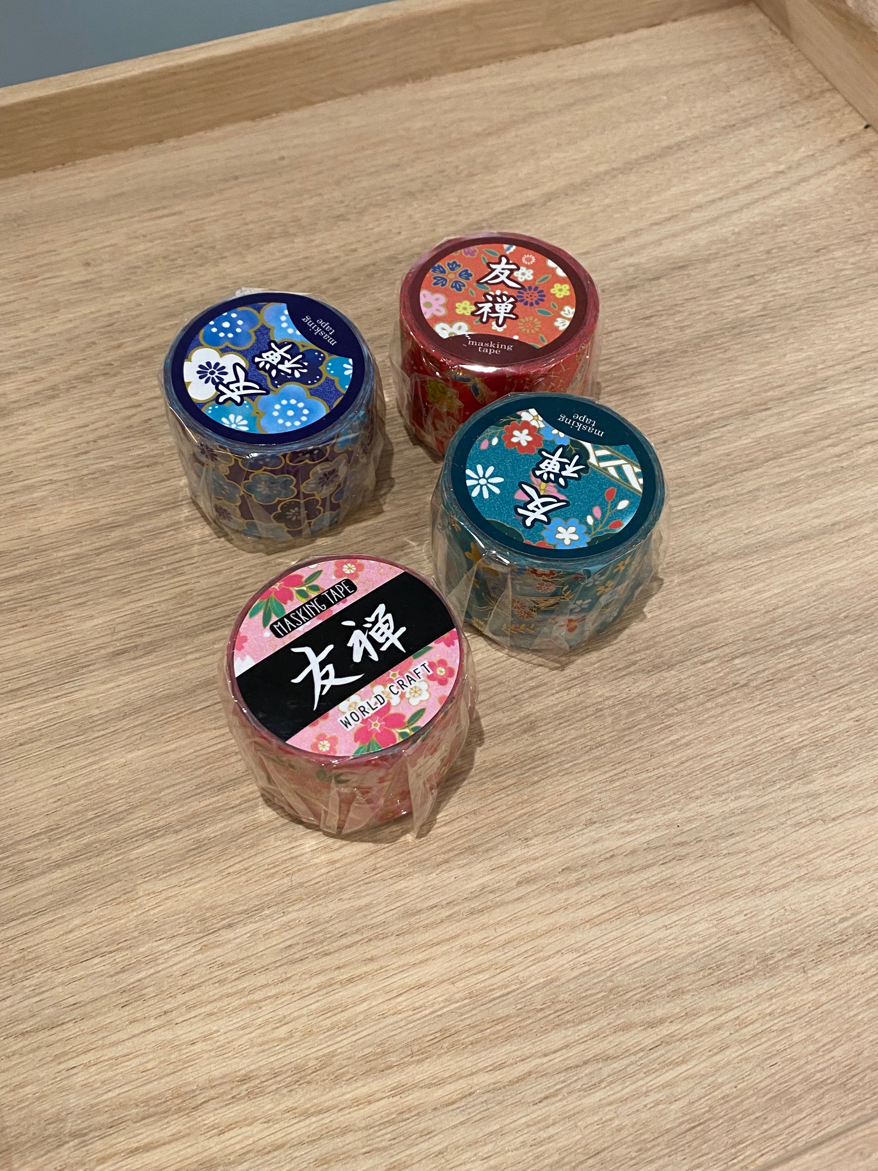 Wide decorative tape with various motifs
