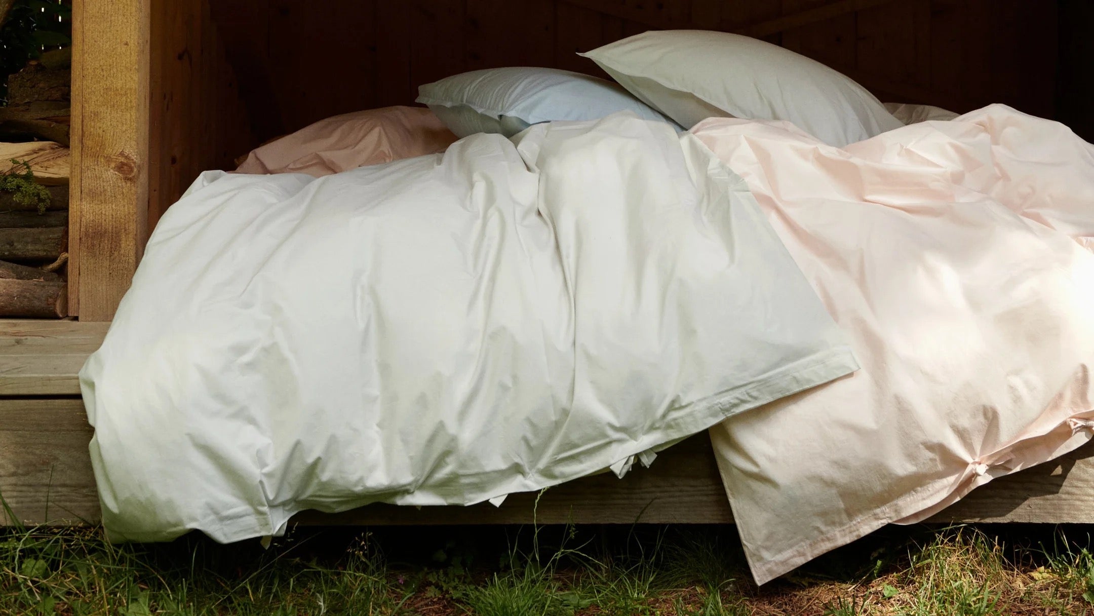 Stone Washed Dusty Blue duvet cover - Geismars