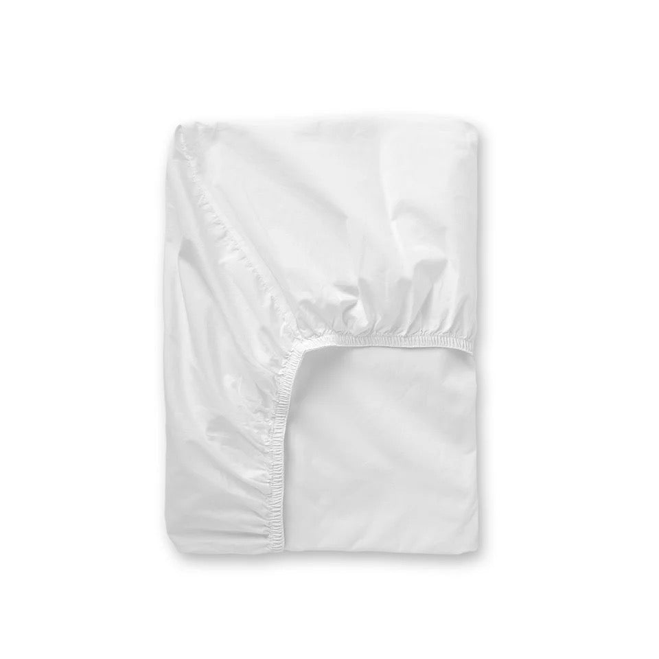Fitted sheet / Plain woven white - Geismars