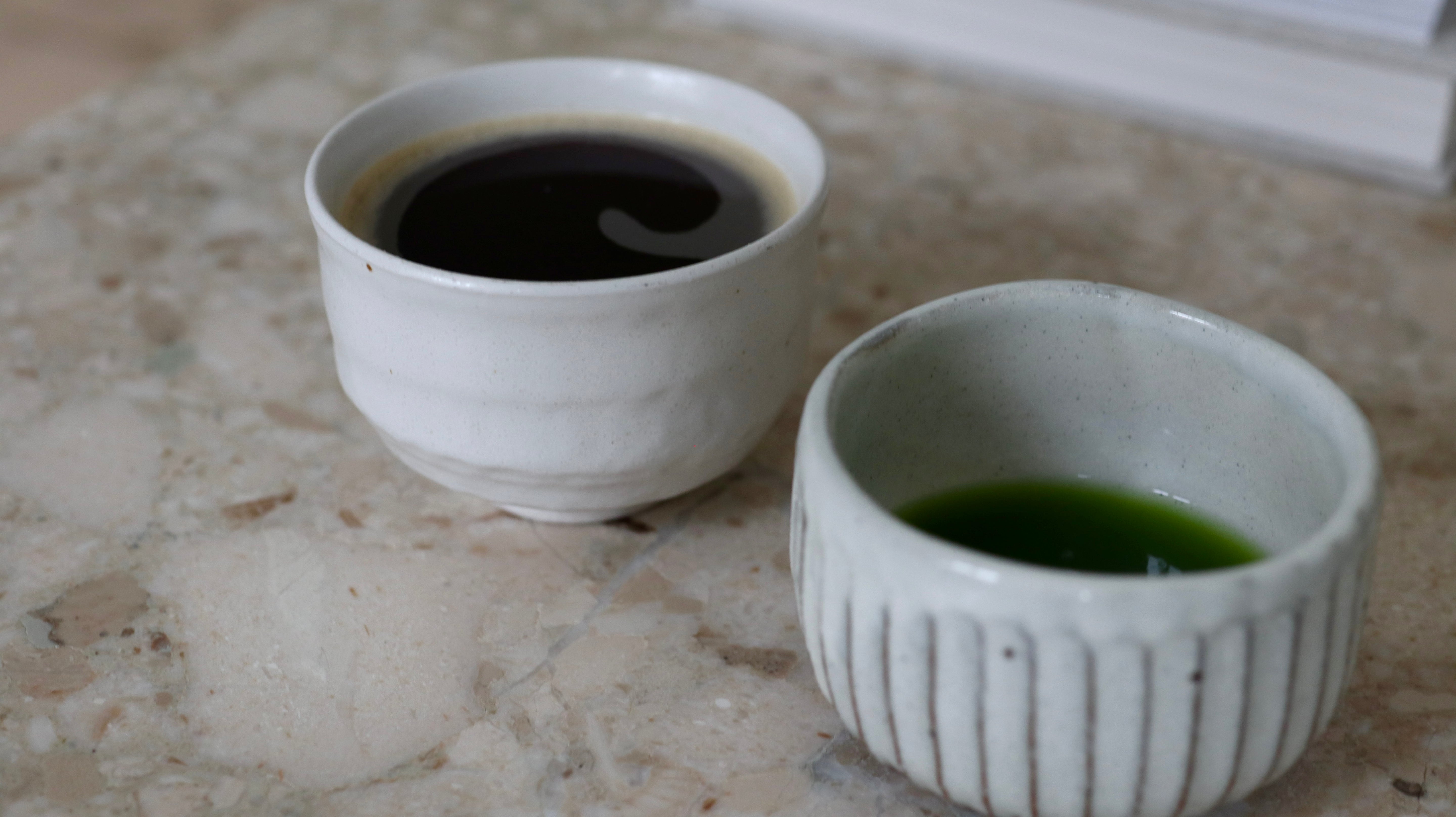 Japanese cup with white glaze
