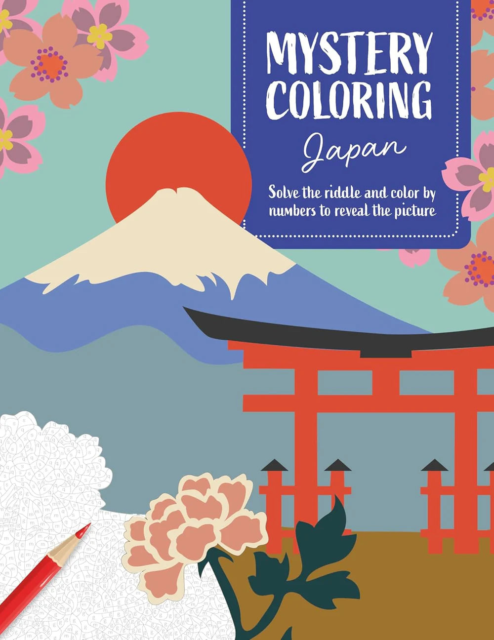Farvelægningsbog - Mystery Coloring Japan