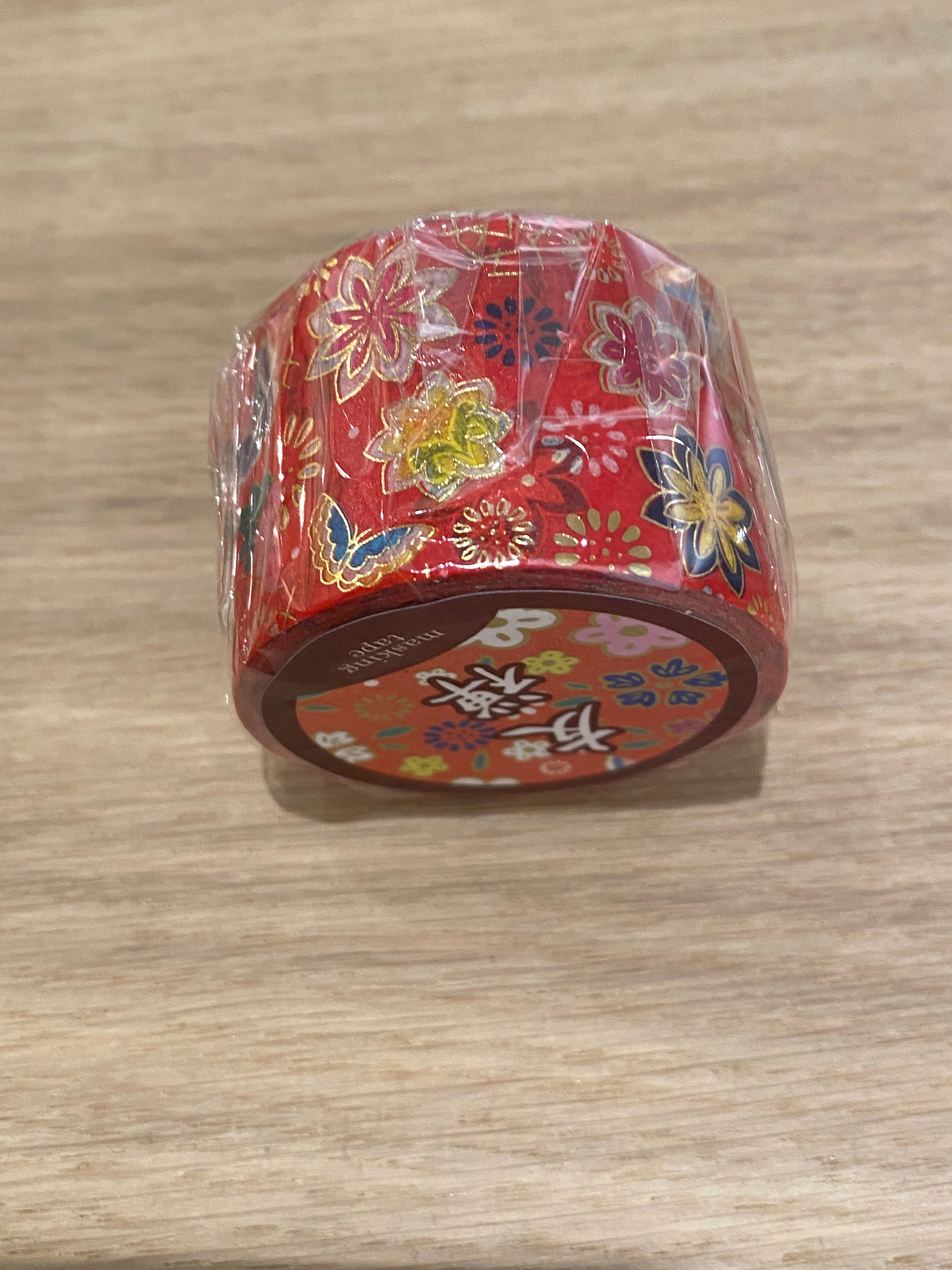 Wide decorative tape with various motifs