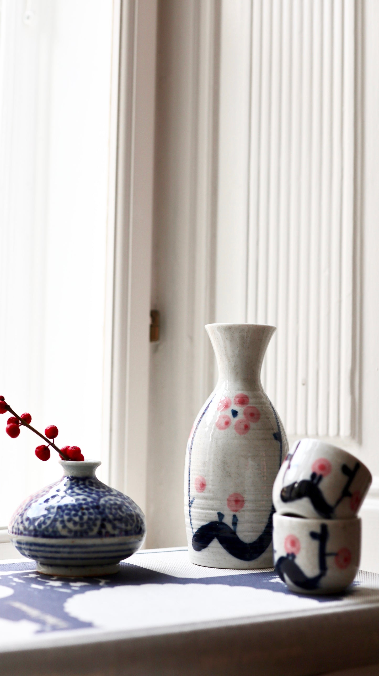 Lille japansk vase med mønster