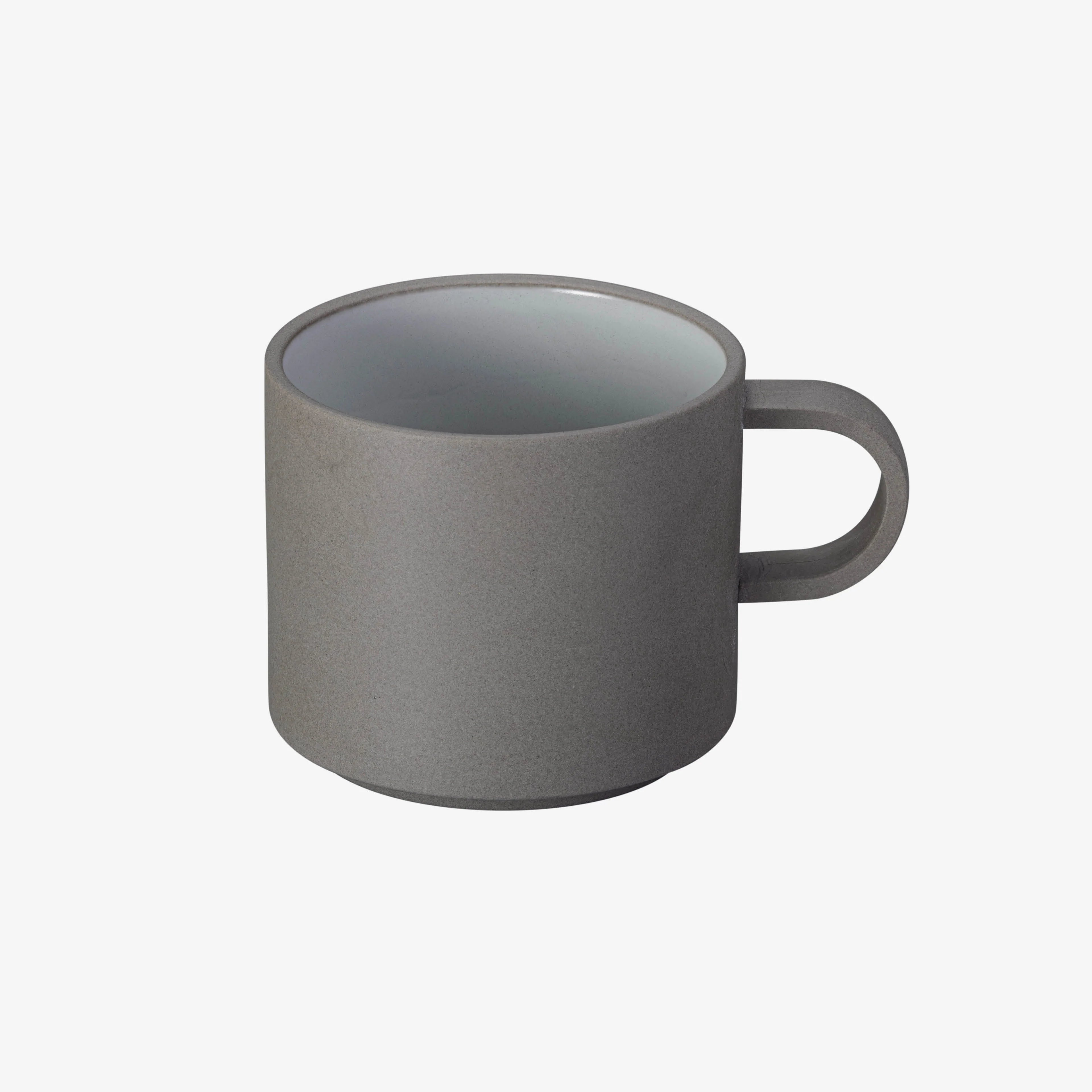 Hasami Porcelain - Cups with handles // Gray and white