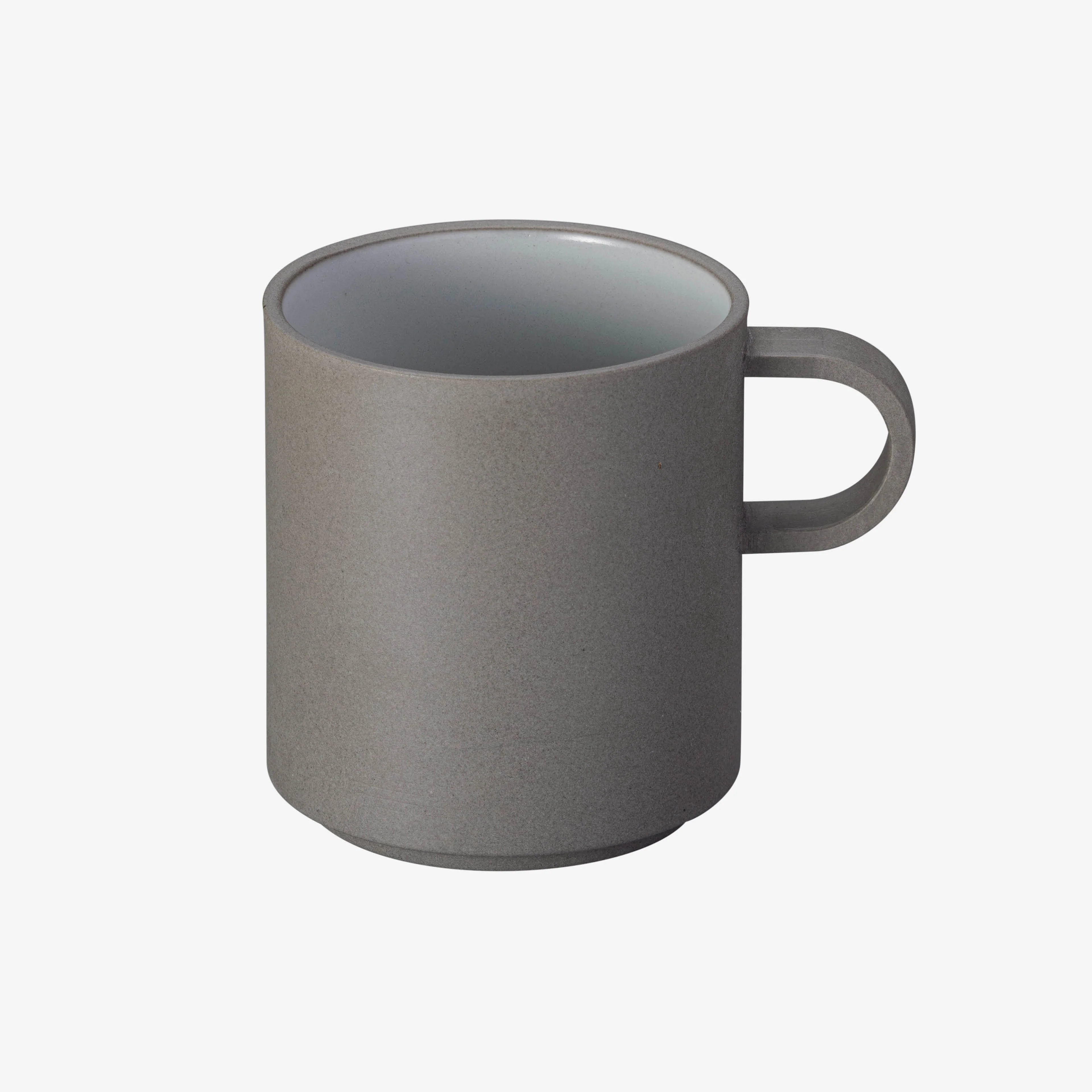 Hasami Porcelain - Cups with handles // Gray and white